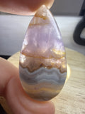 Amethyst with Mexican Lace Agate Pendant