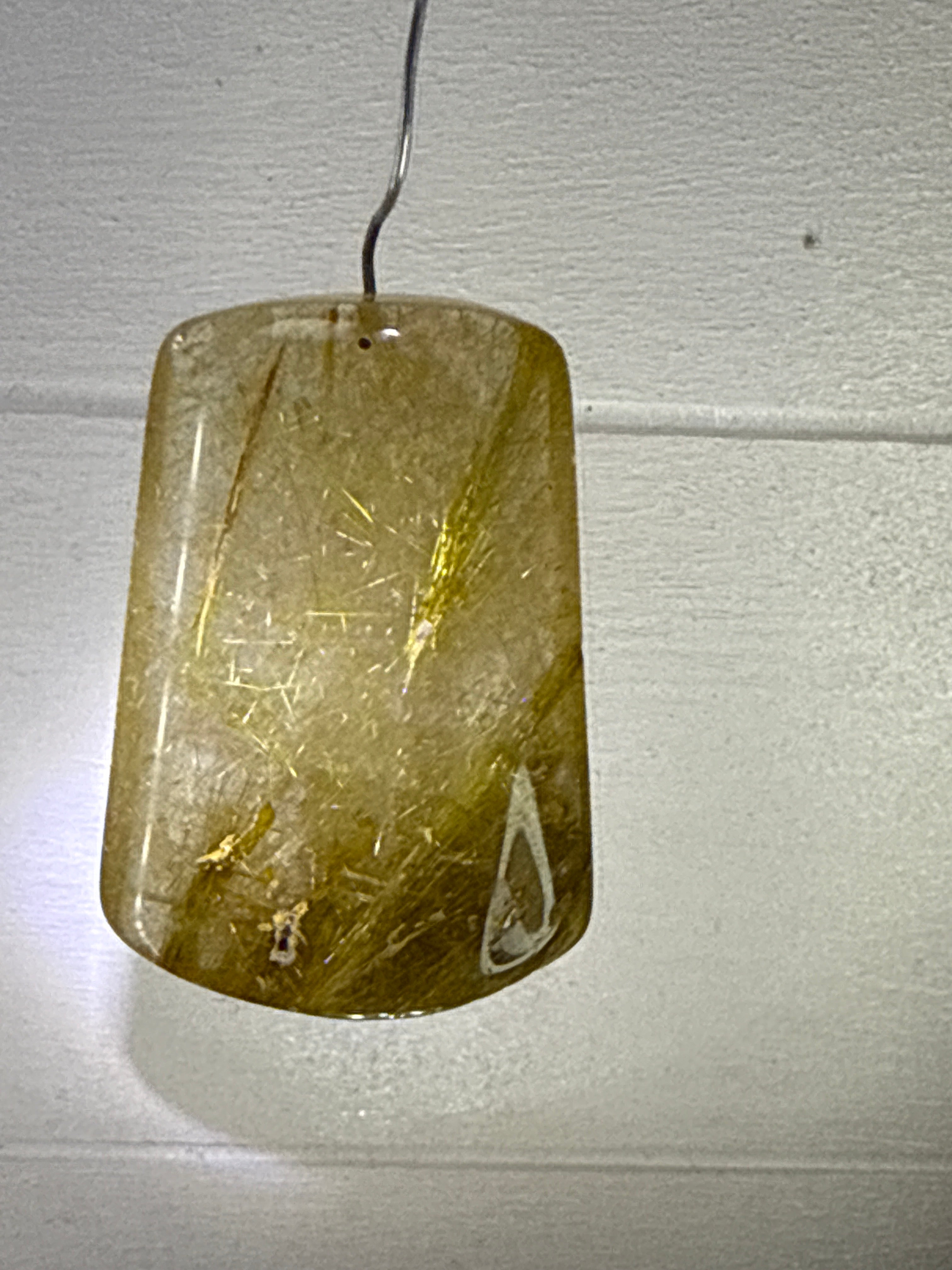 Gold Rutile Pendant