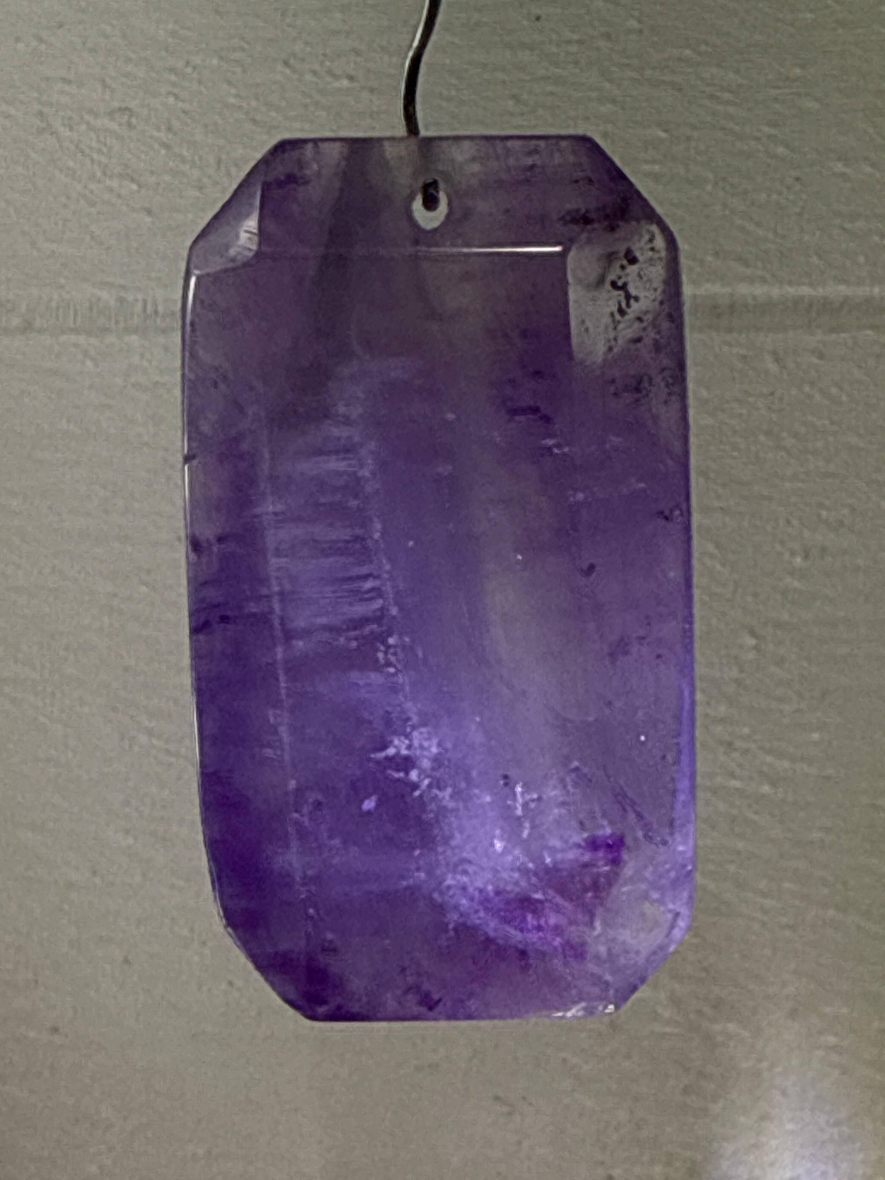 Faceted Dream Amethyst Pendant