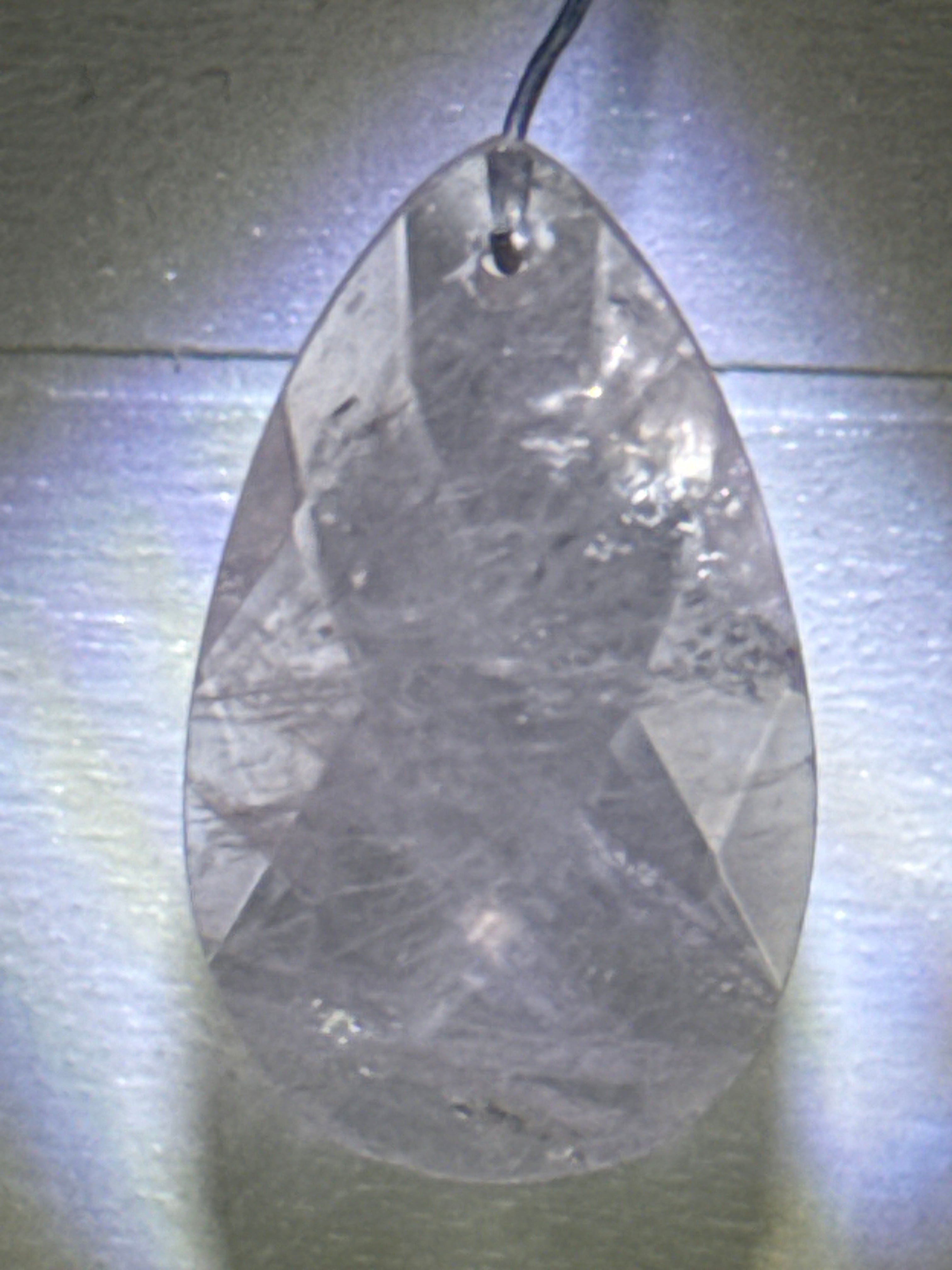 Faceted Rose Quartz Pendant