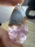 Amethyst with Mexican Lace Agate Pendant