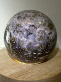 Druzy Orbicular Ocean Jasper Sphere