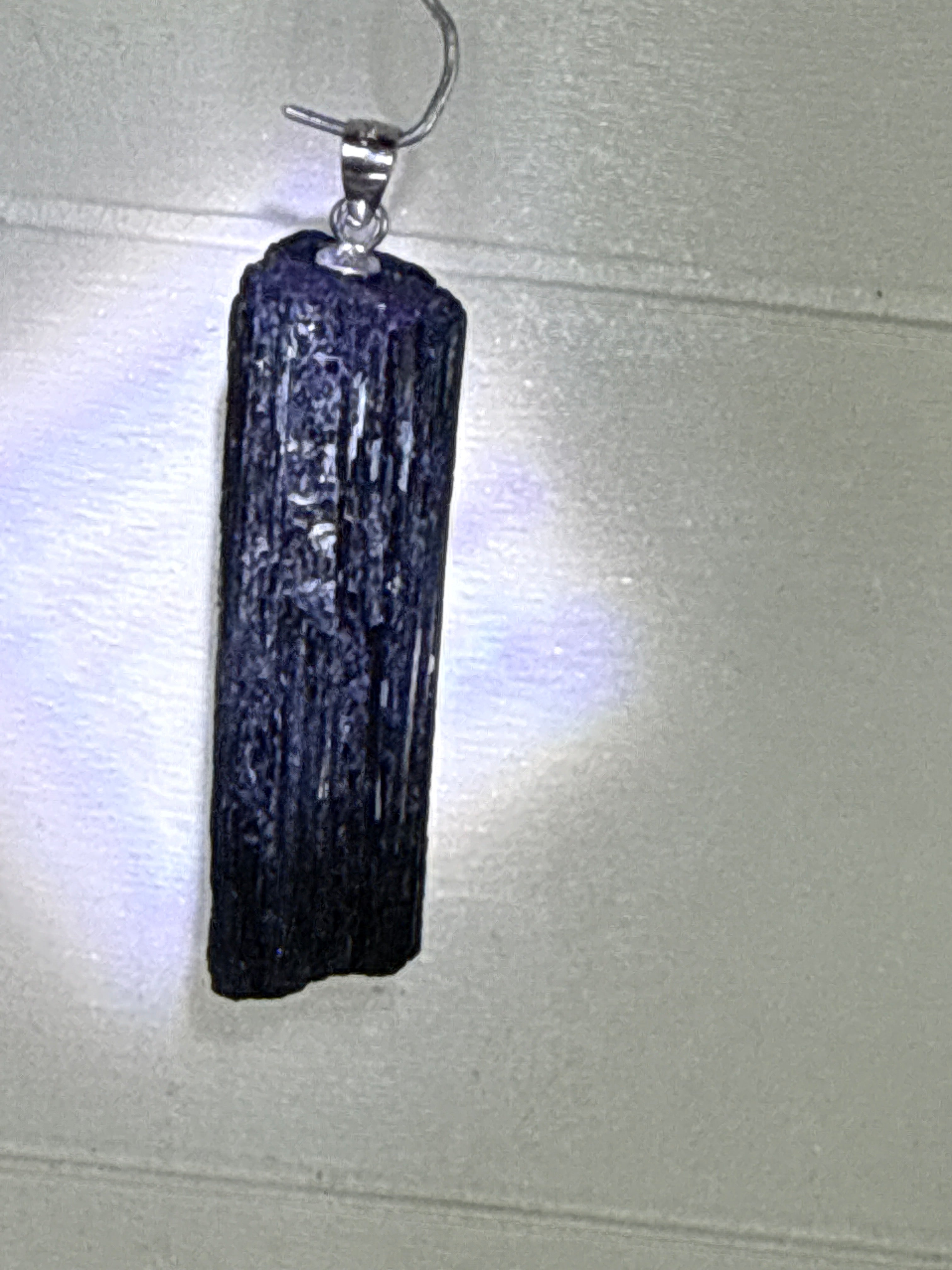 Raw Black Tourmaline Pendant