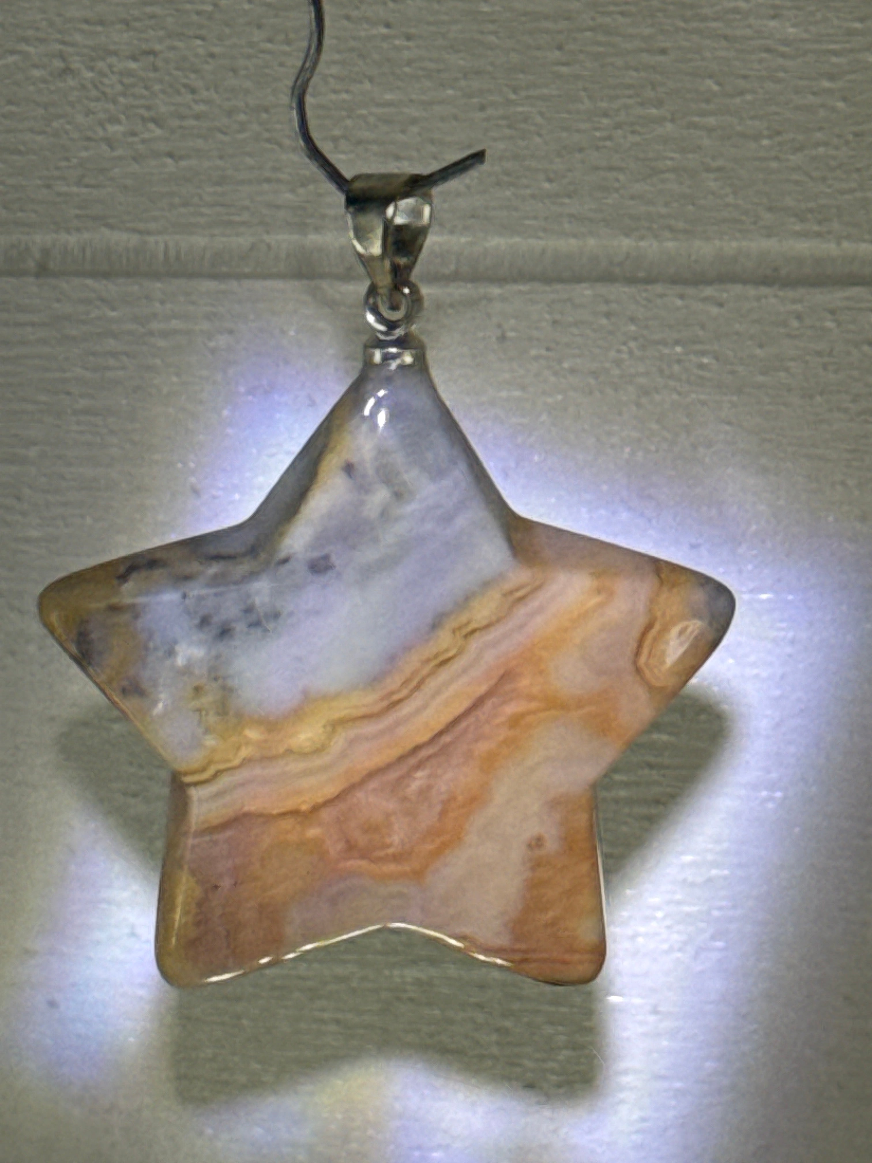 Crazy Lace Agate Pendant