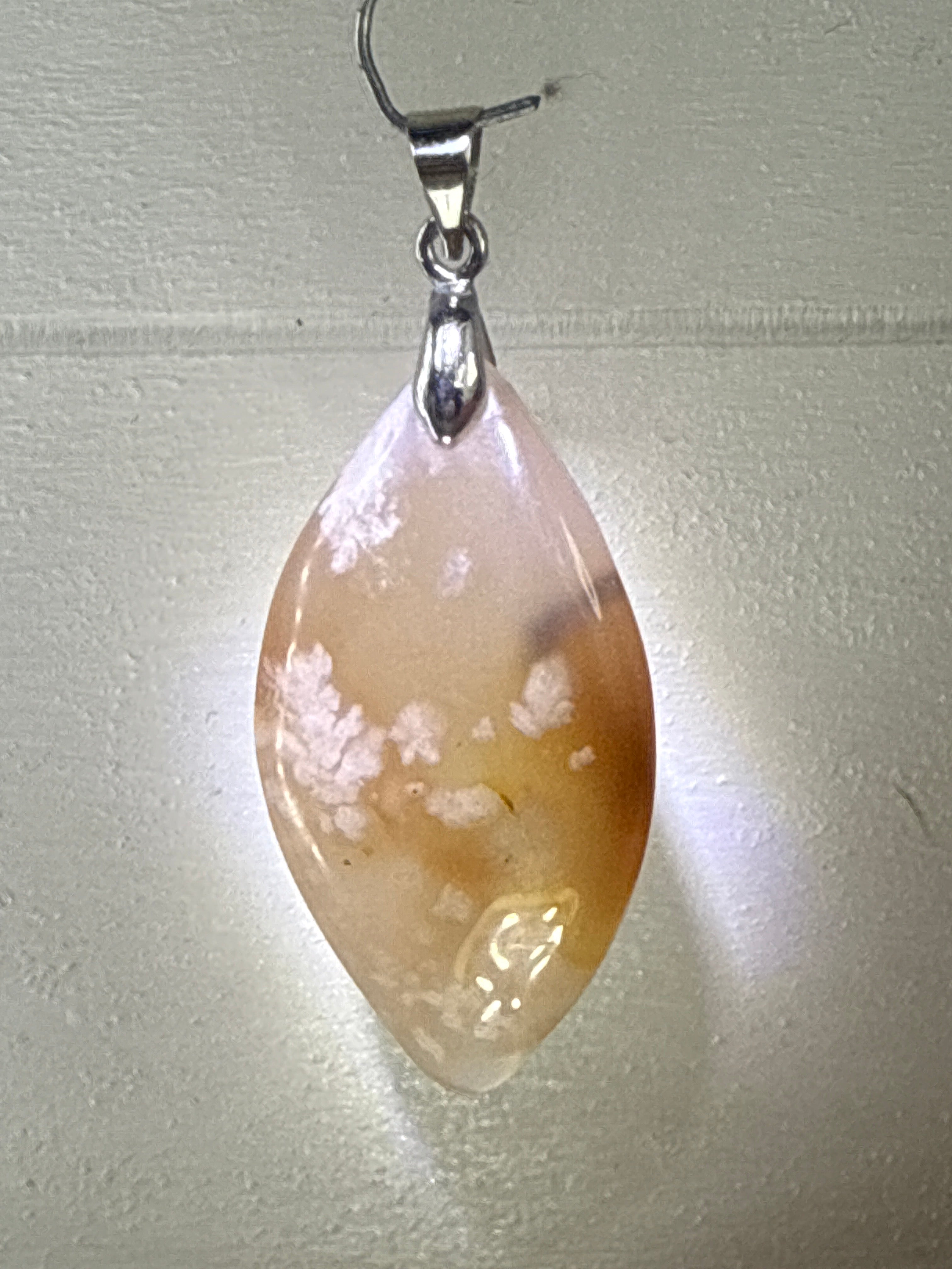 Flower Agate Pendant