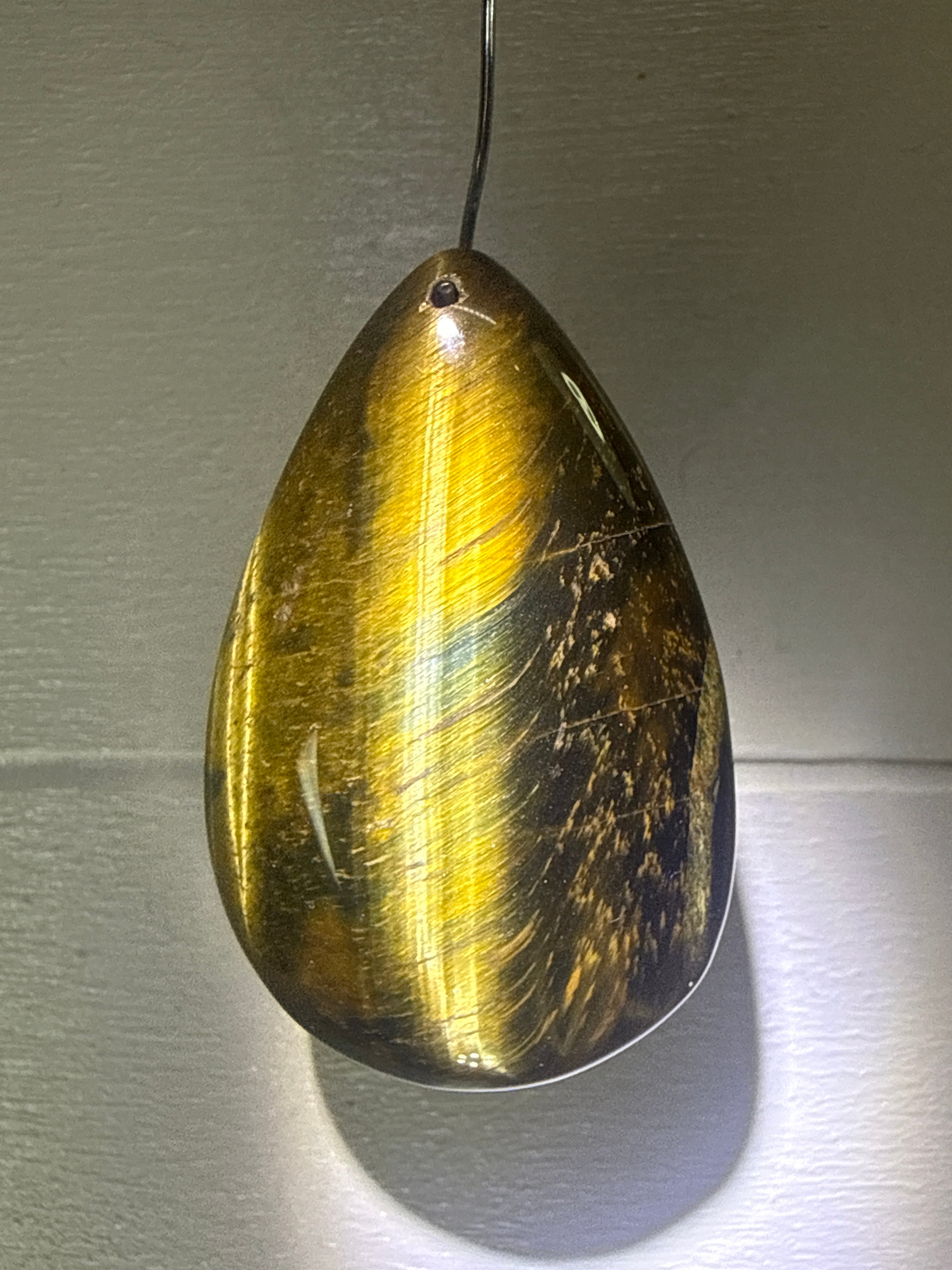 Blue and Gold Tigers Eye Pendant