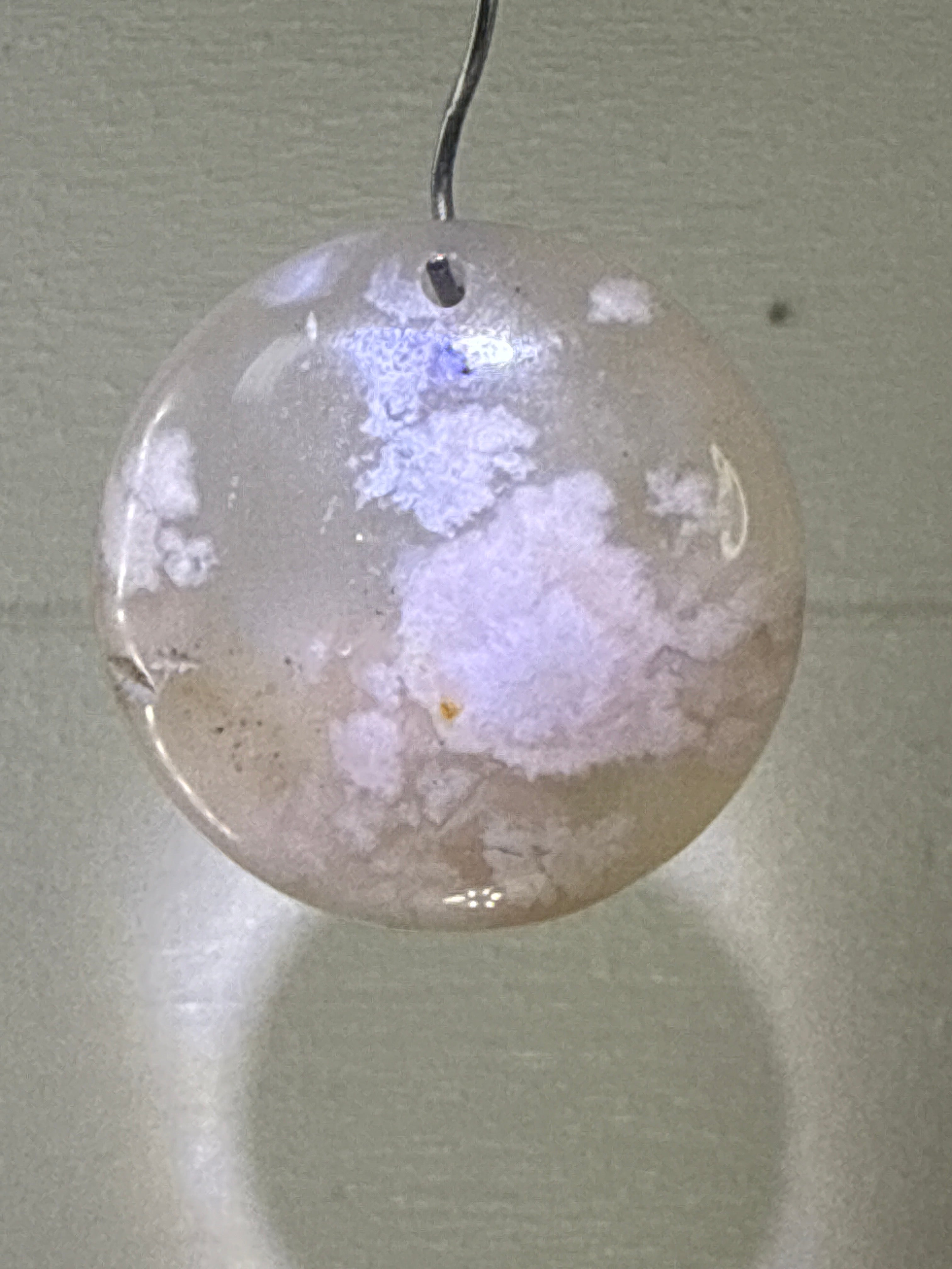 Flower Agate Pendant