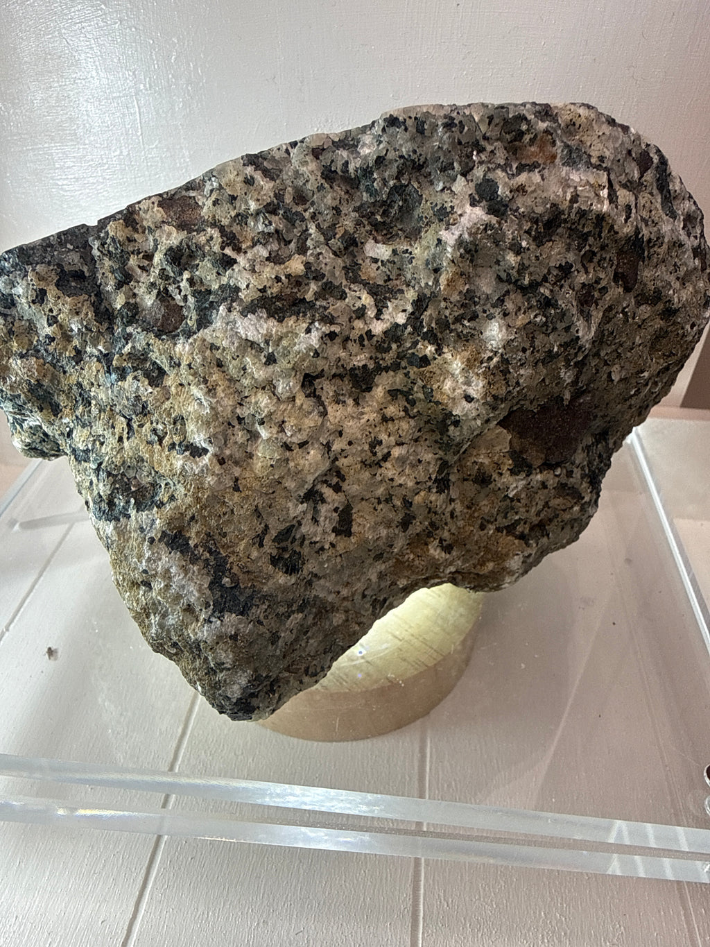 Amethyst Geode with Heavy Inclusions