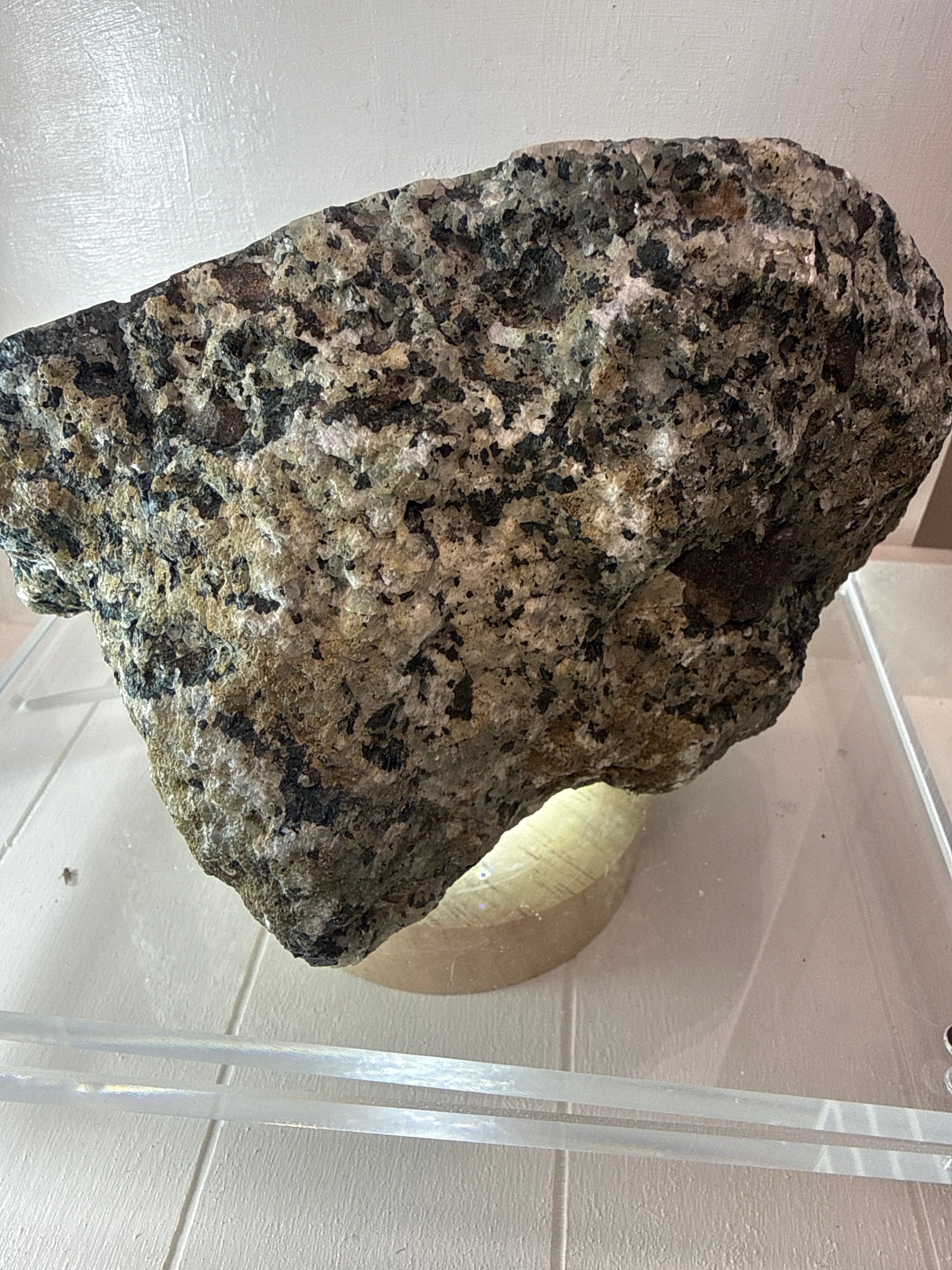 Amethyst Geode with Heavy Inclusions