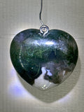 Moss Agate Heart Pendant