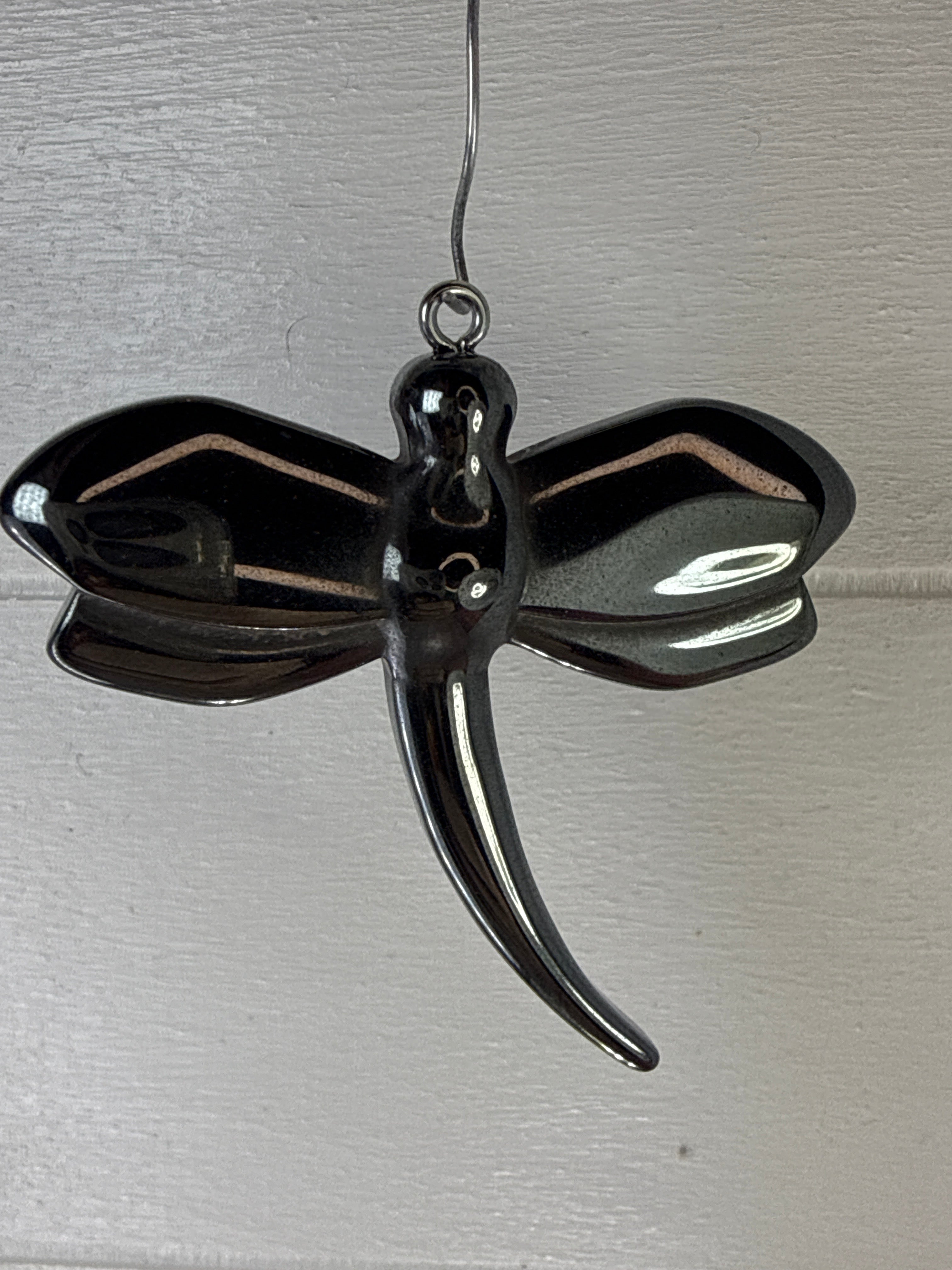 Hematite Dragonfly Pendant