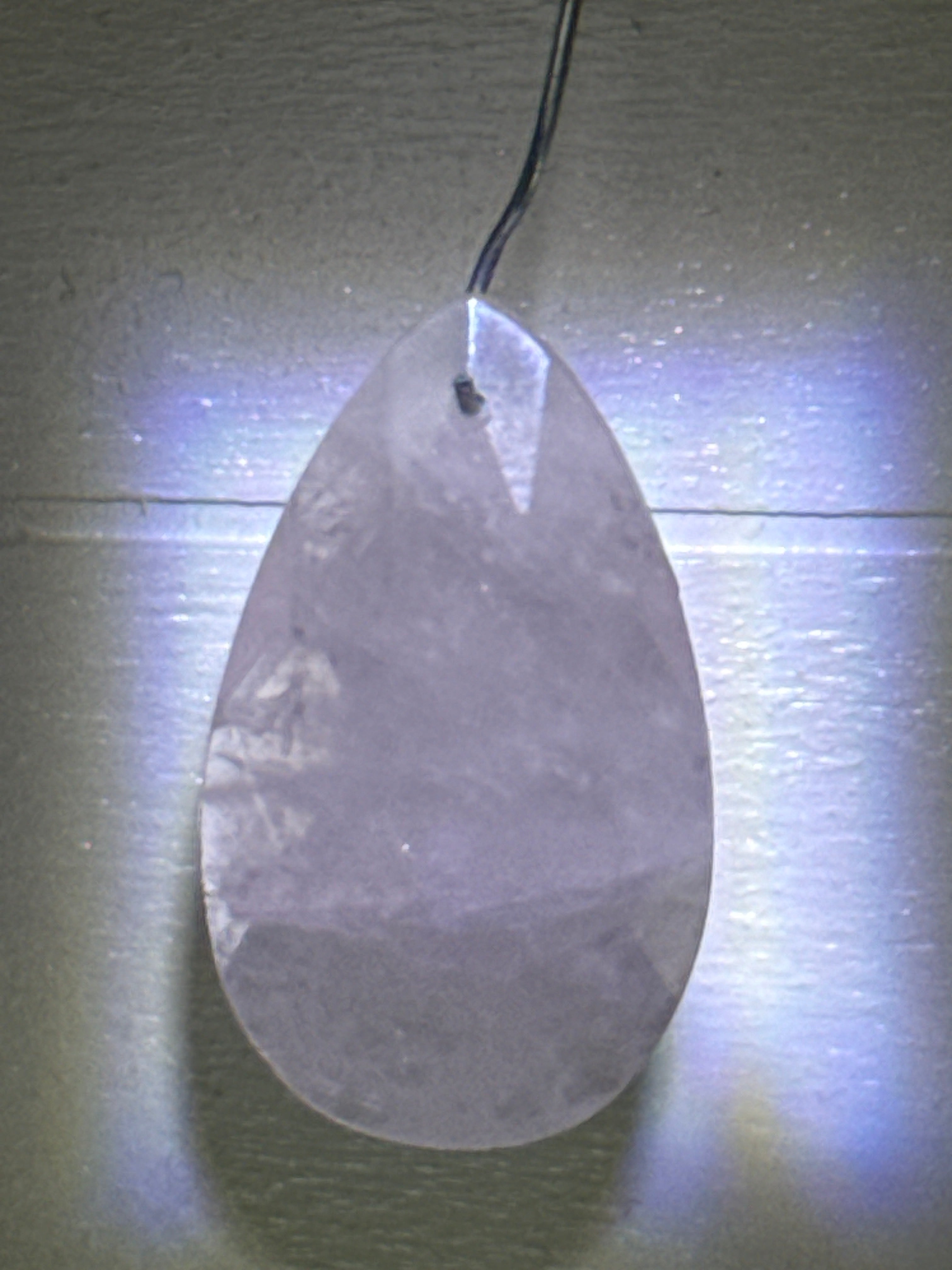 Faceted Rose Quartz Pendant