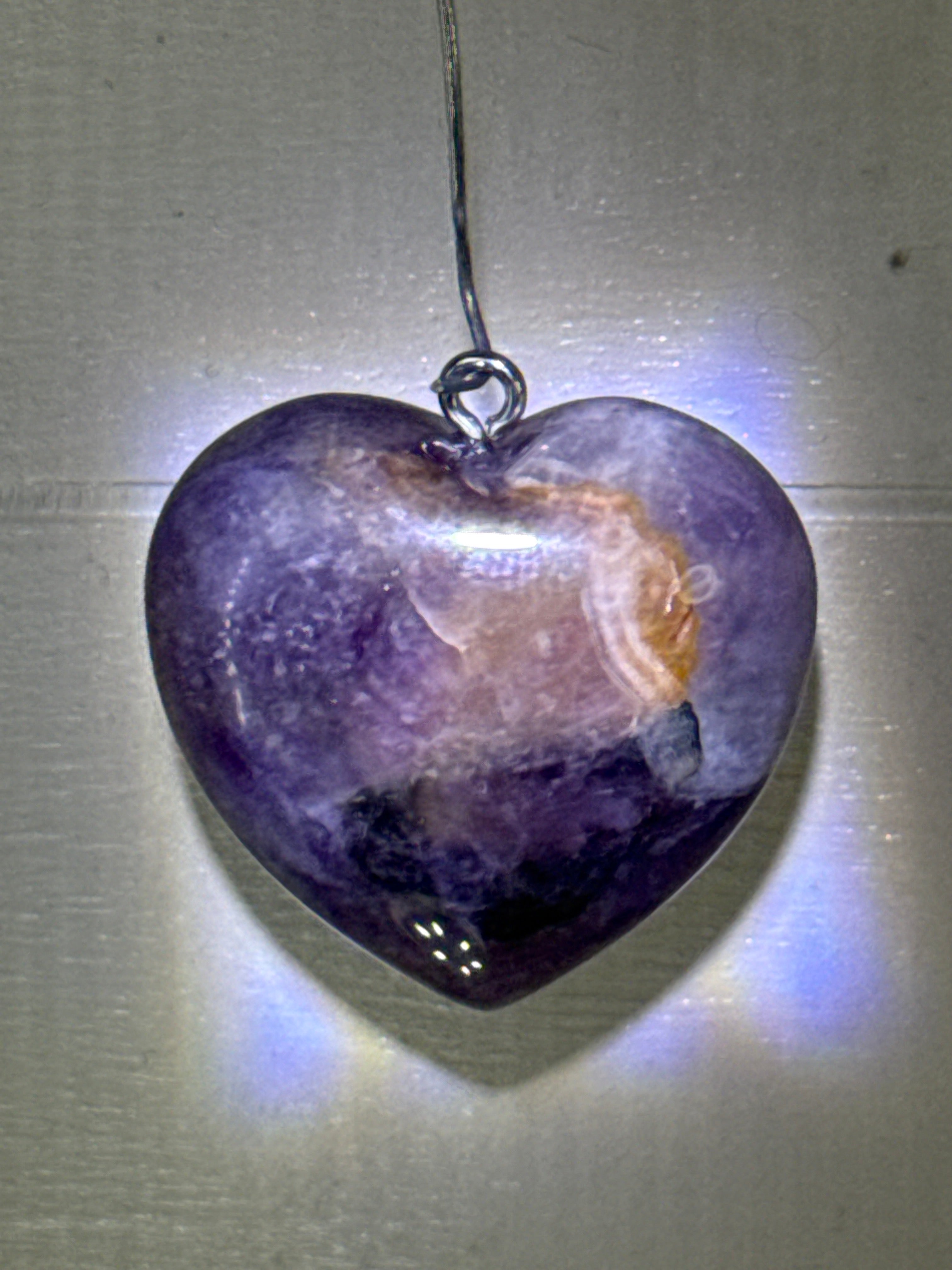 Amethyst Heart Pendant