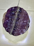 Carved Fluorite Birds Pendant