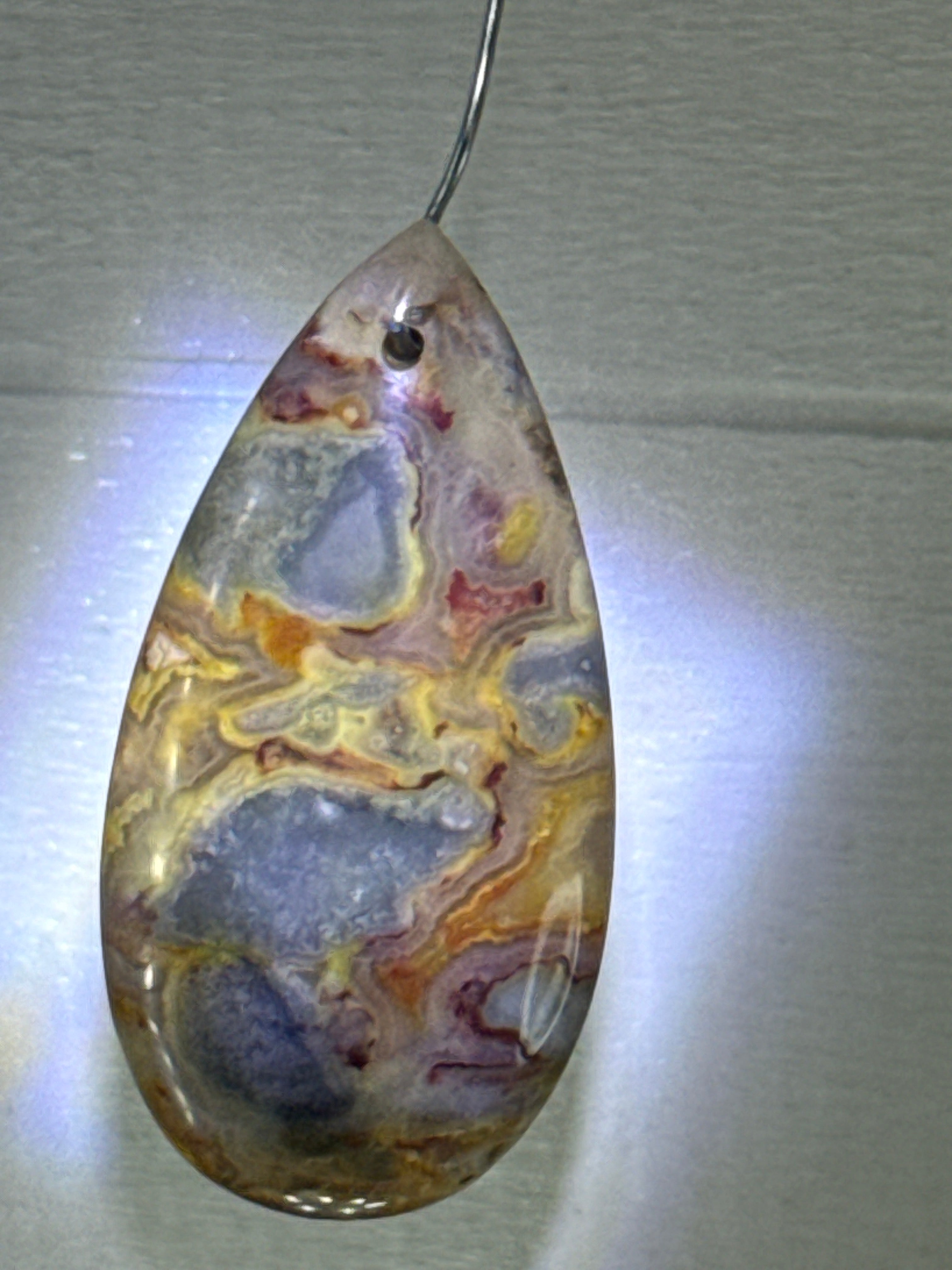 Crazy Lace Agate Pendant