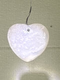 Flower Agate Heart Pendant