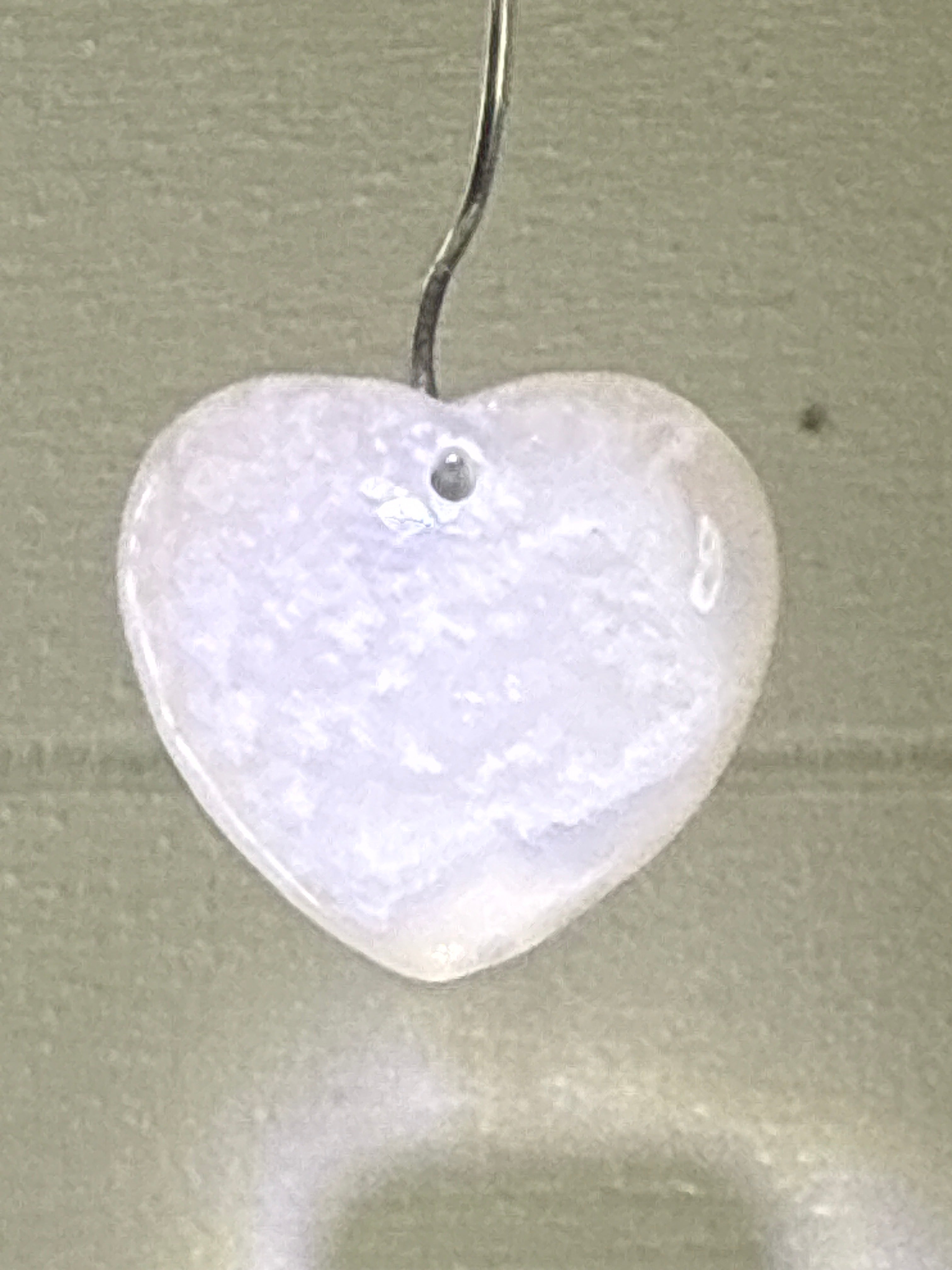 Flower Agate Heart Pendant