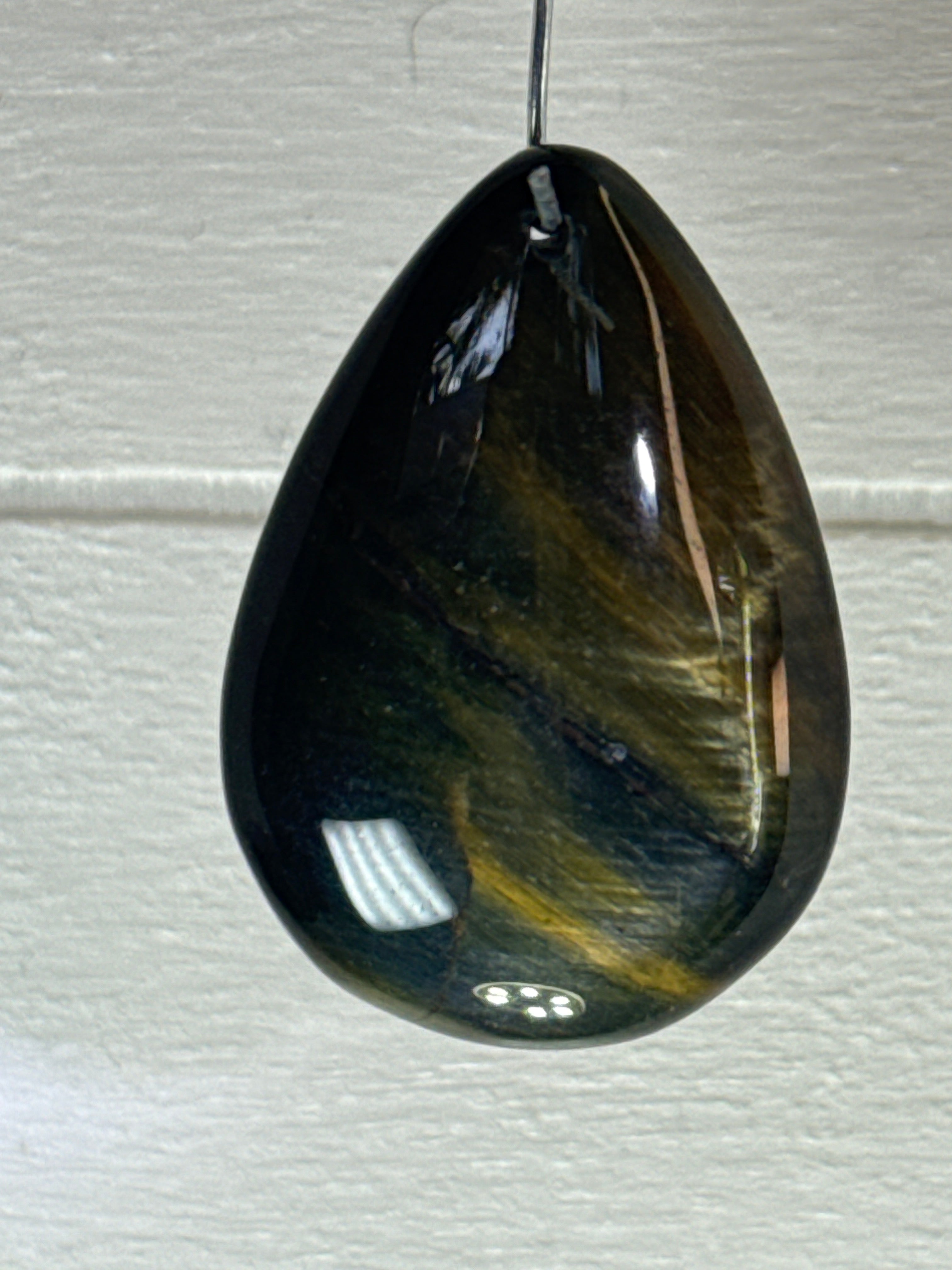 Blue and Gold Tigers Eye Pendant