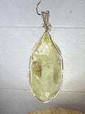Wire Wrapped Citrine Pendant