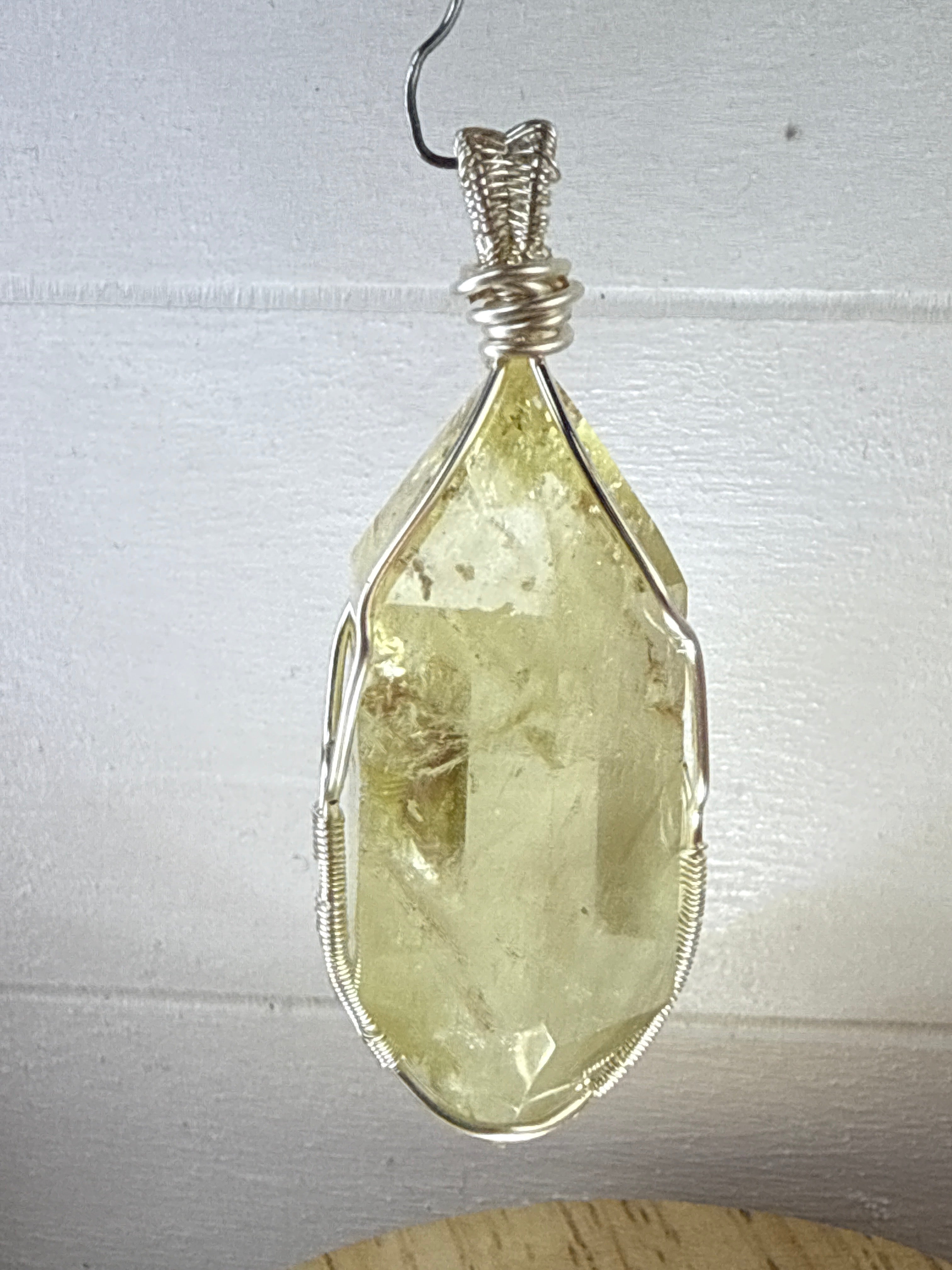 Wire Wrapped Citrine Pendant