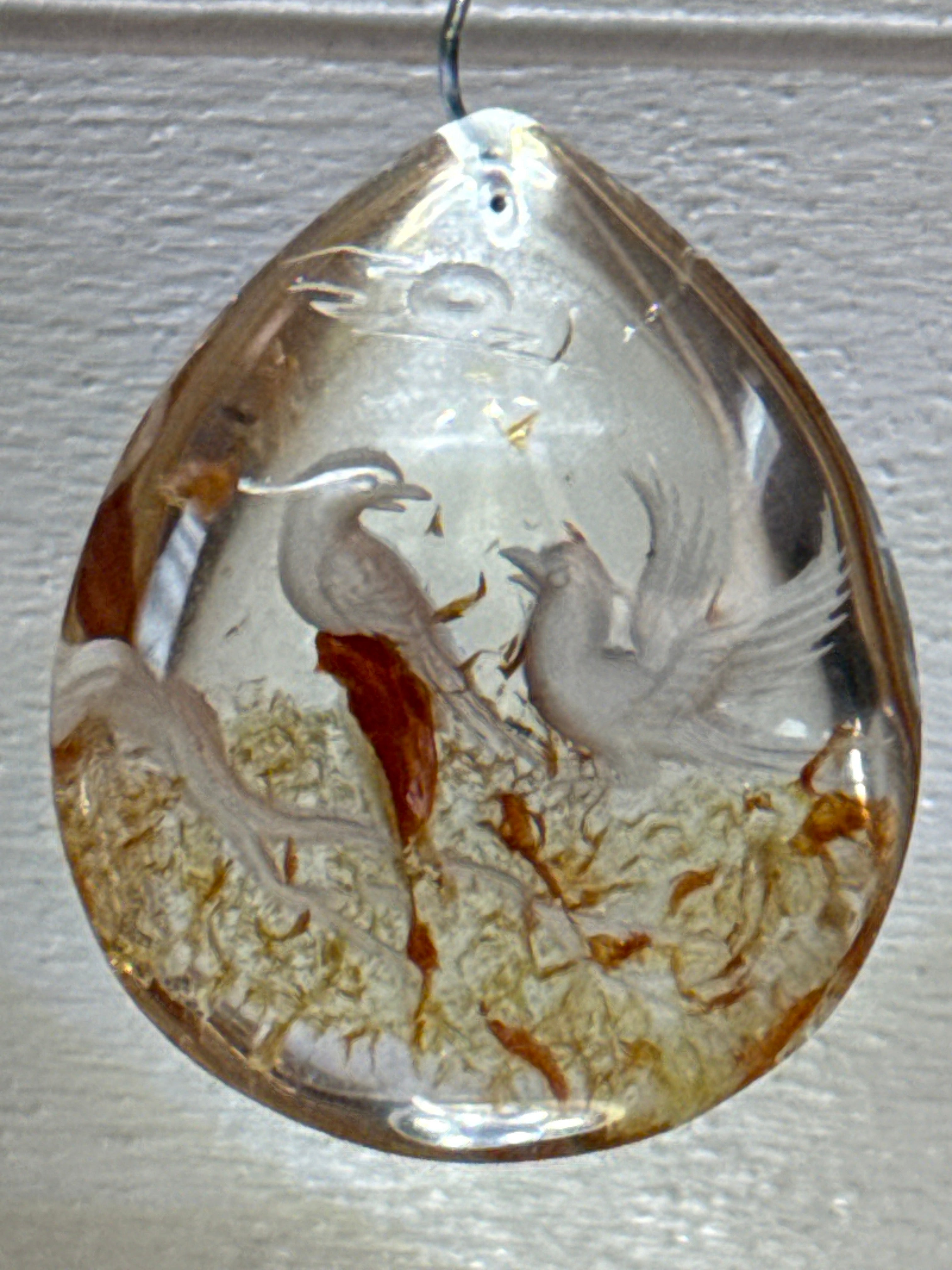 Carved Birds Pendant