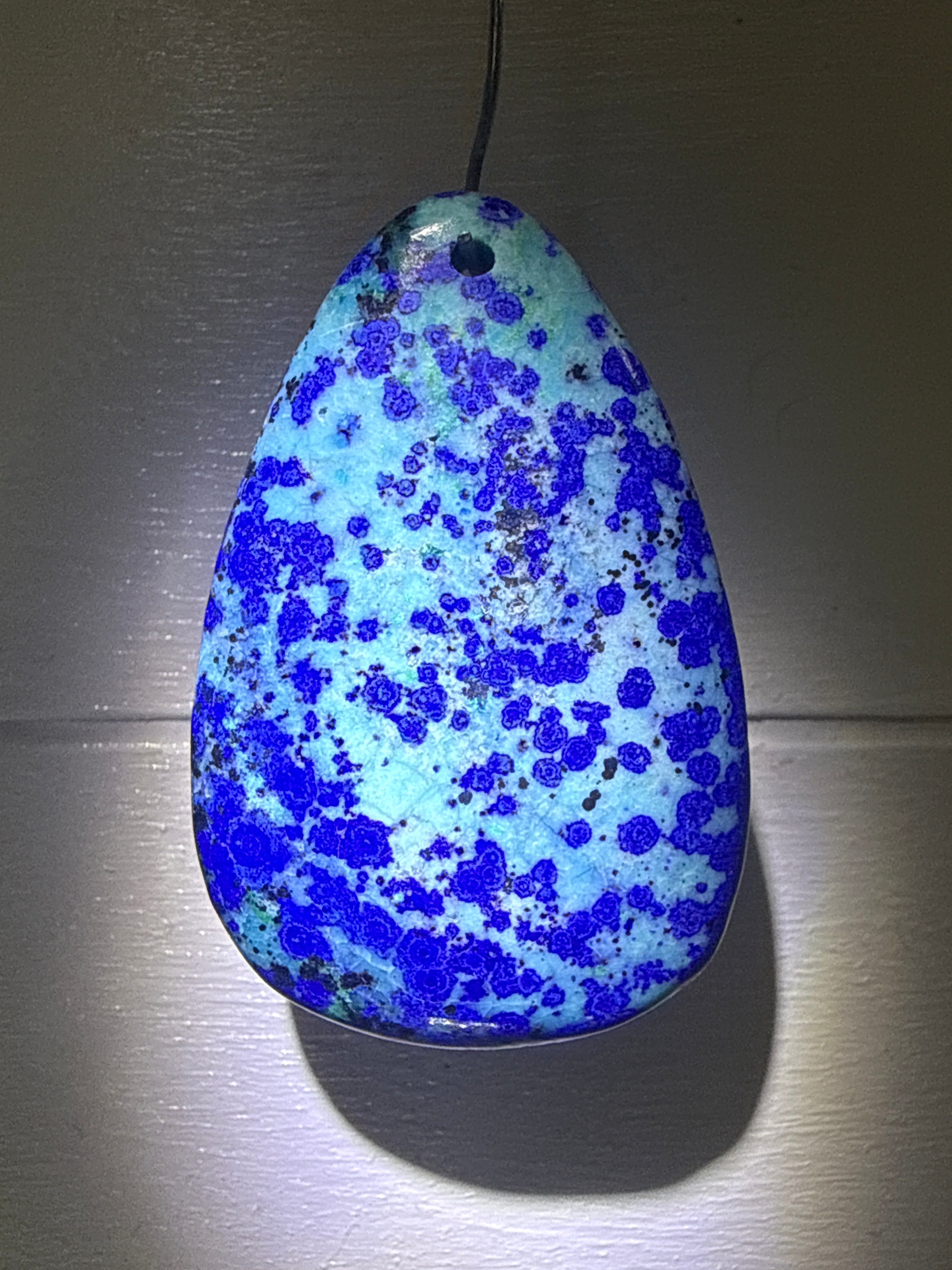 Azurite and Chrysocolla Pendant