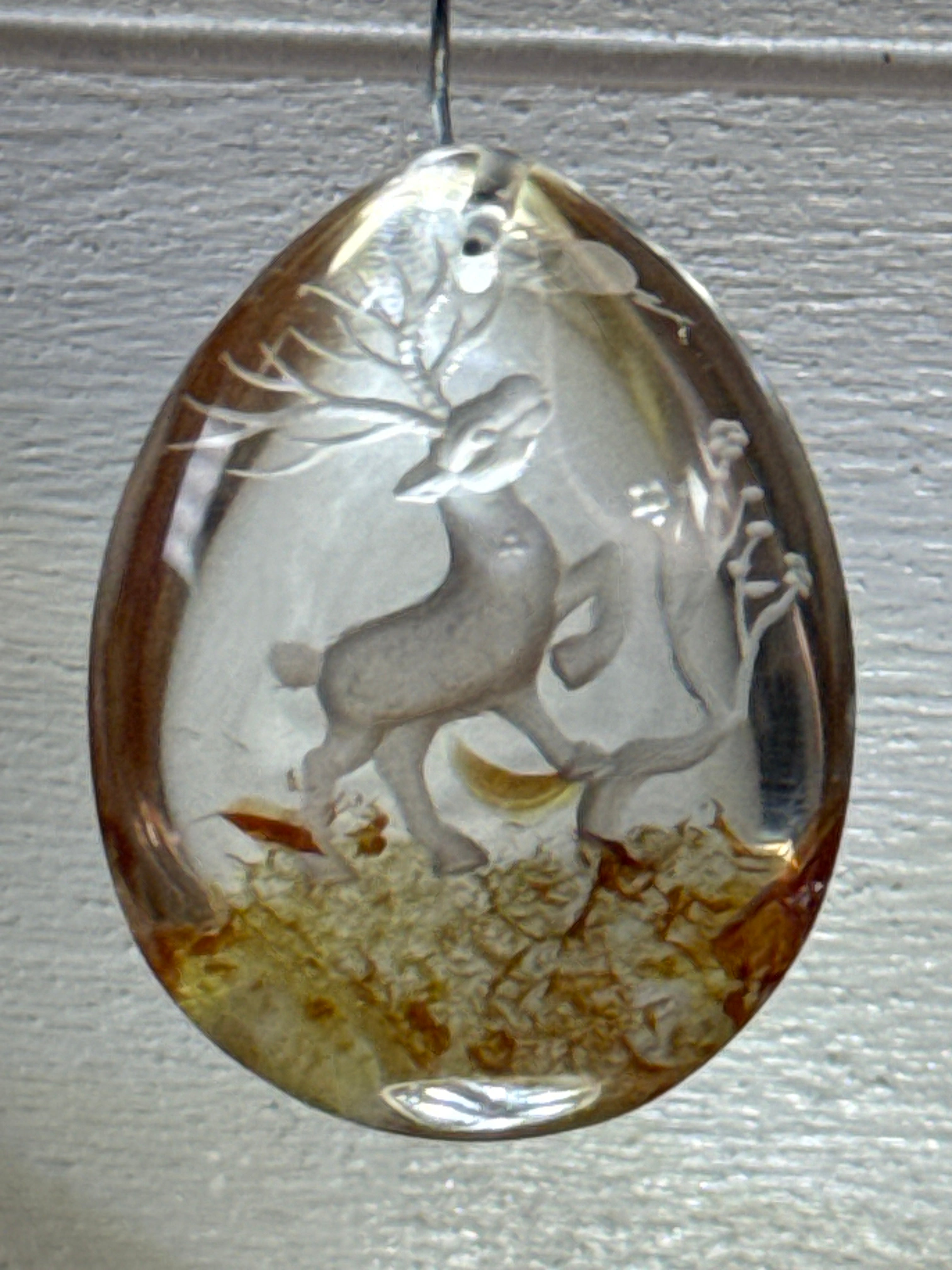 Carved Stag Pendant