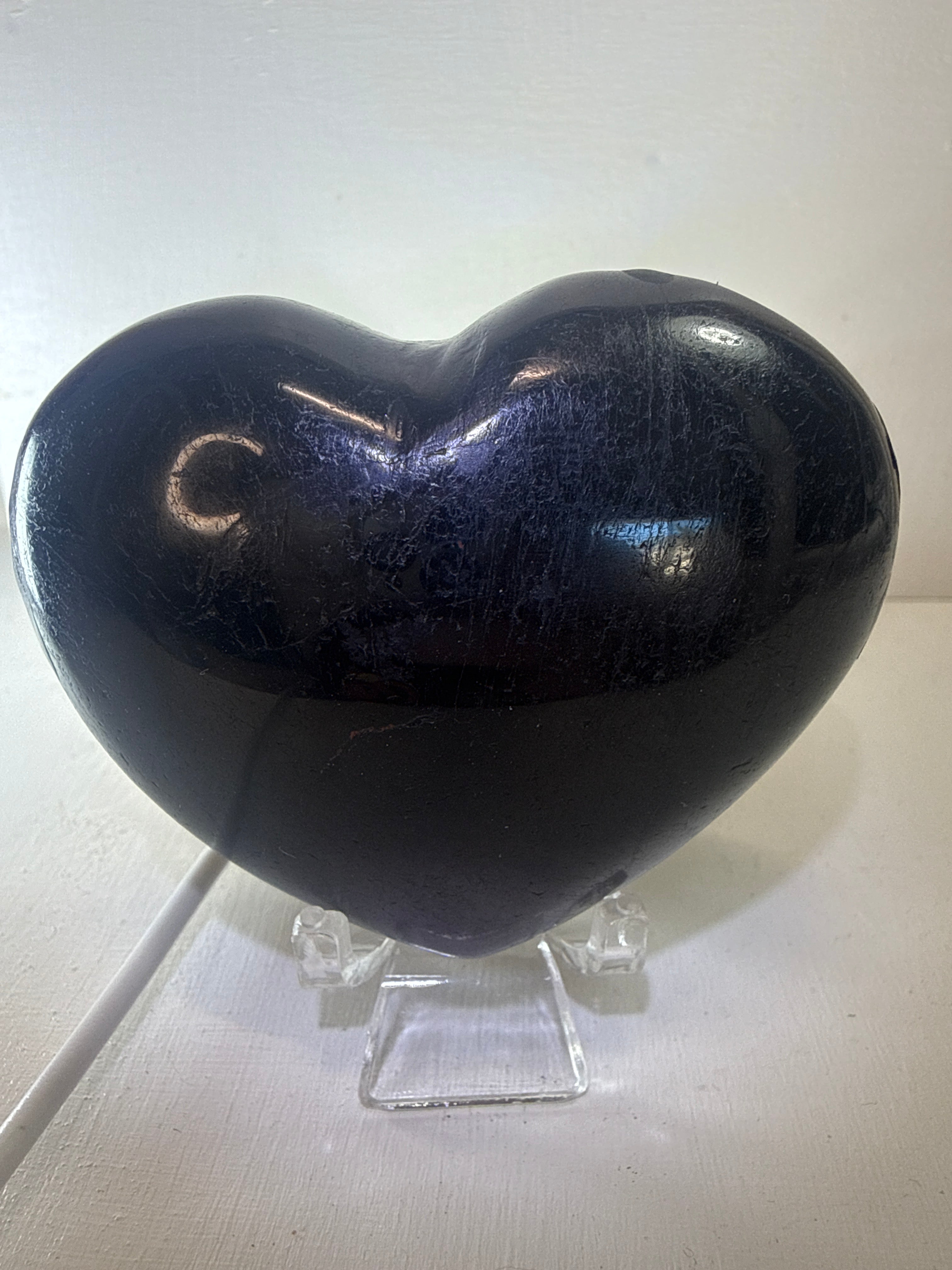 Black Tourmaline Heart