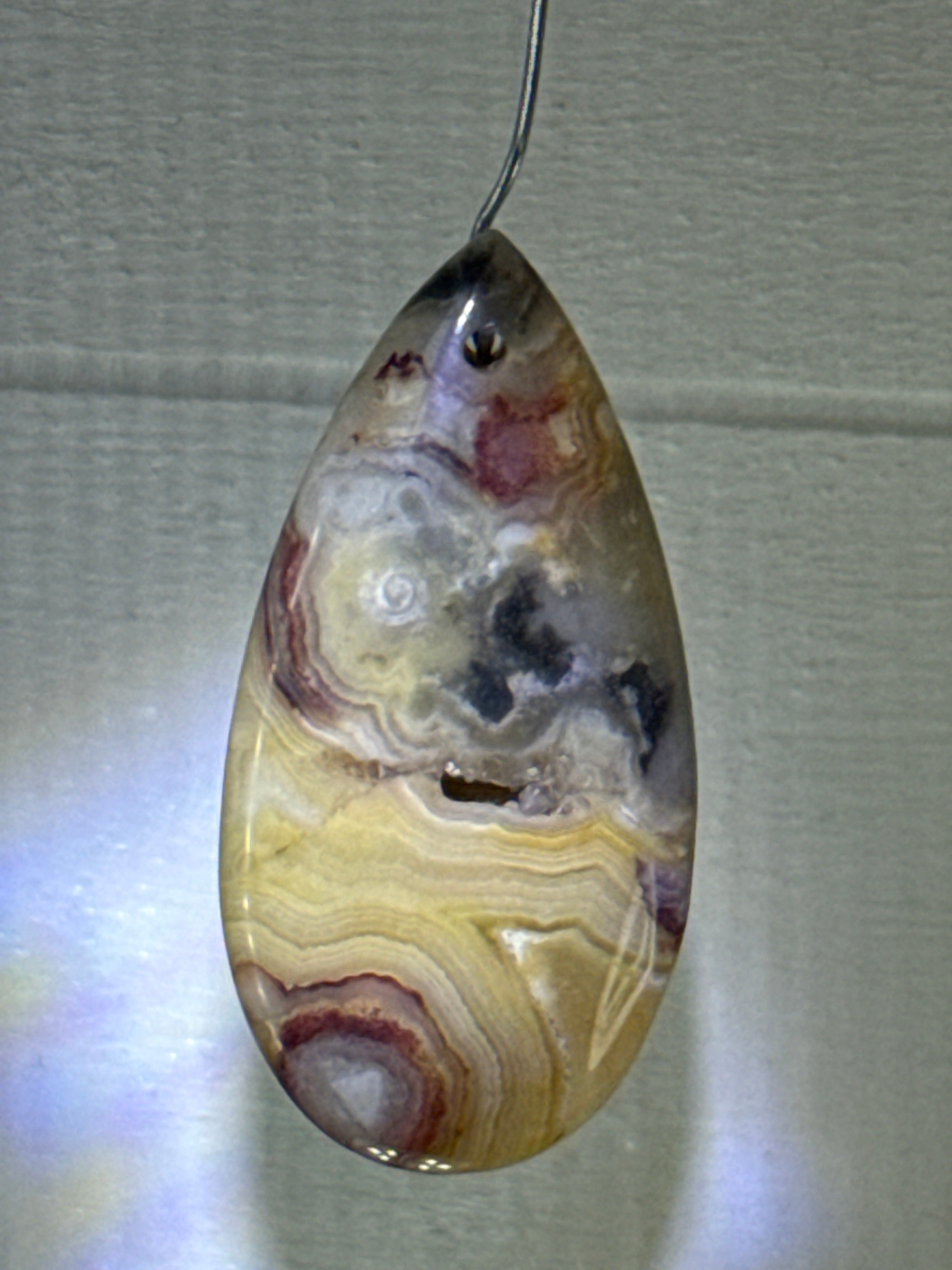 Crazy Lace Agate Pendant