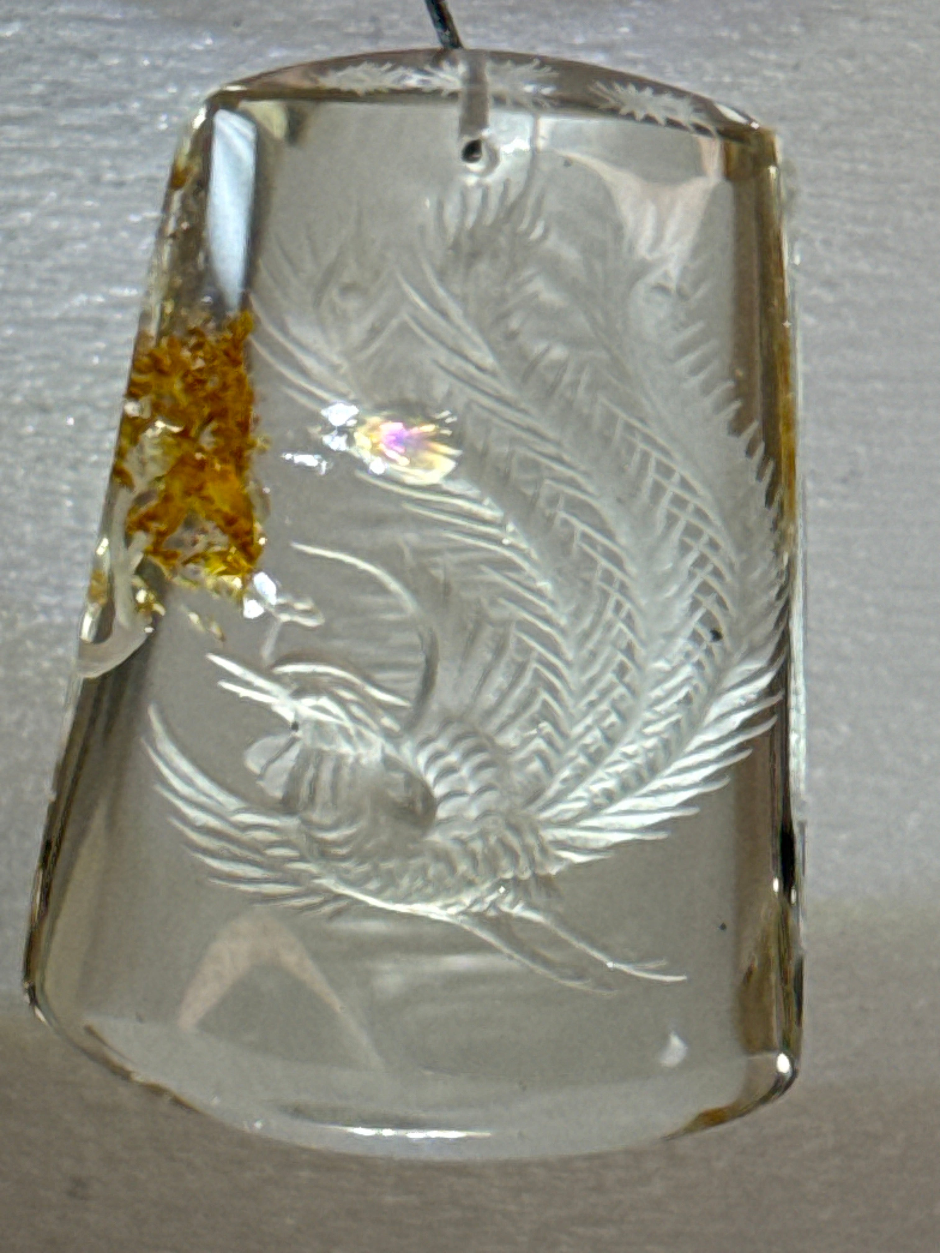 Carved Phoenix Pendant
