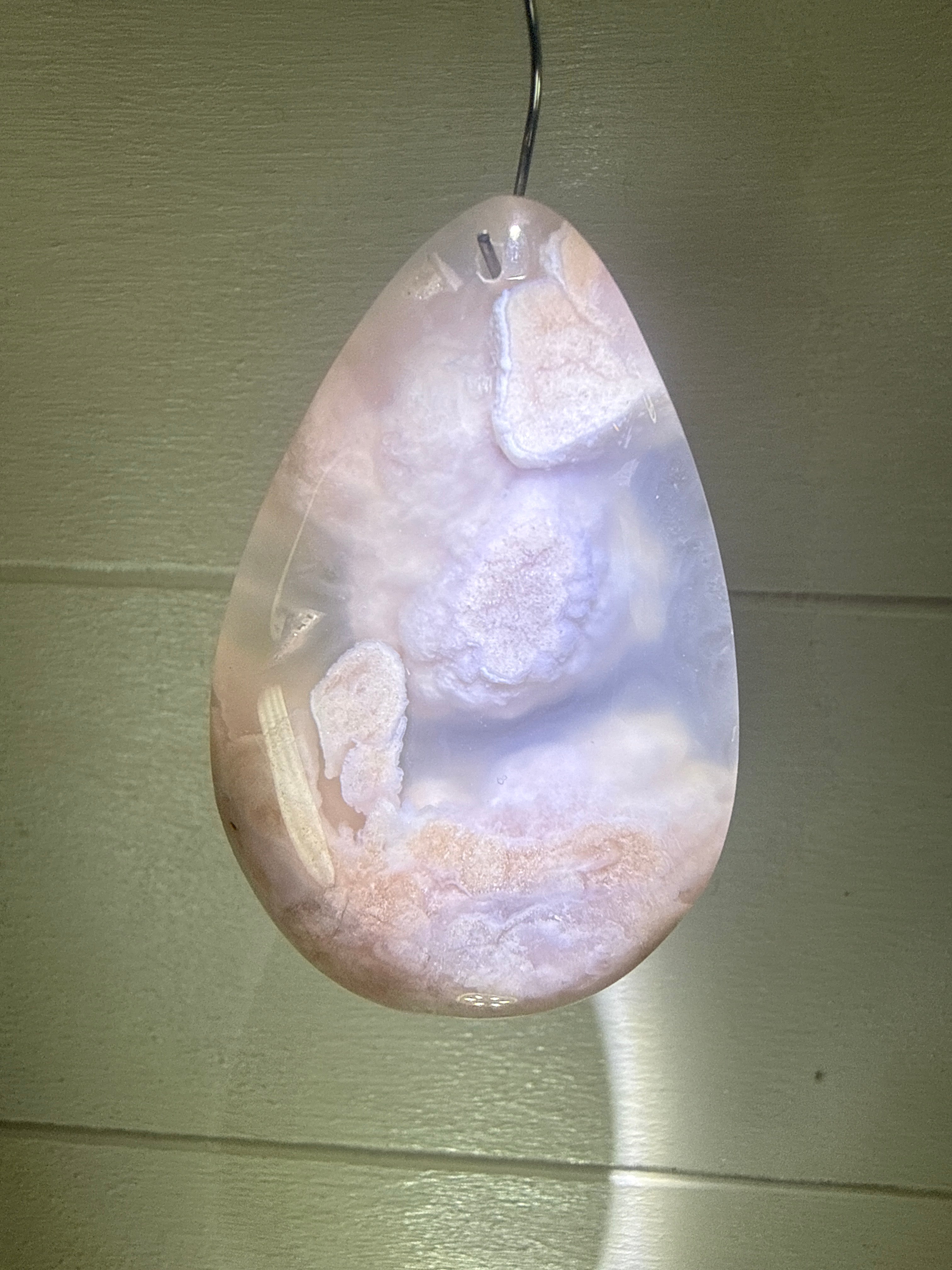Flower Agate Pendant