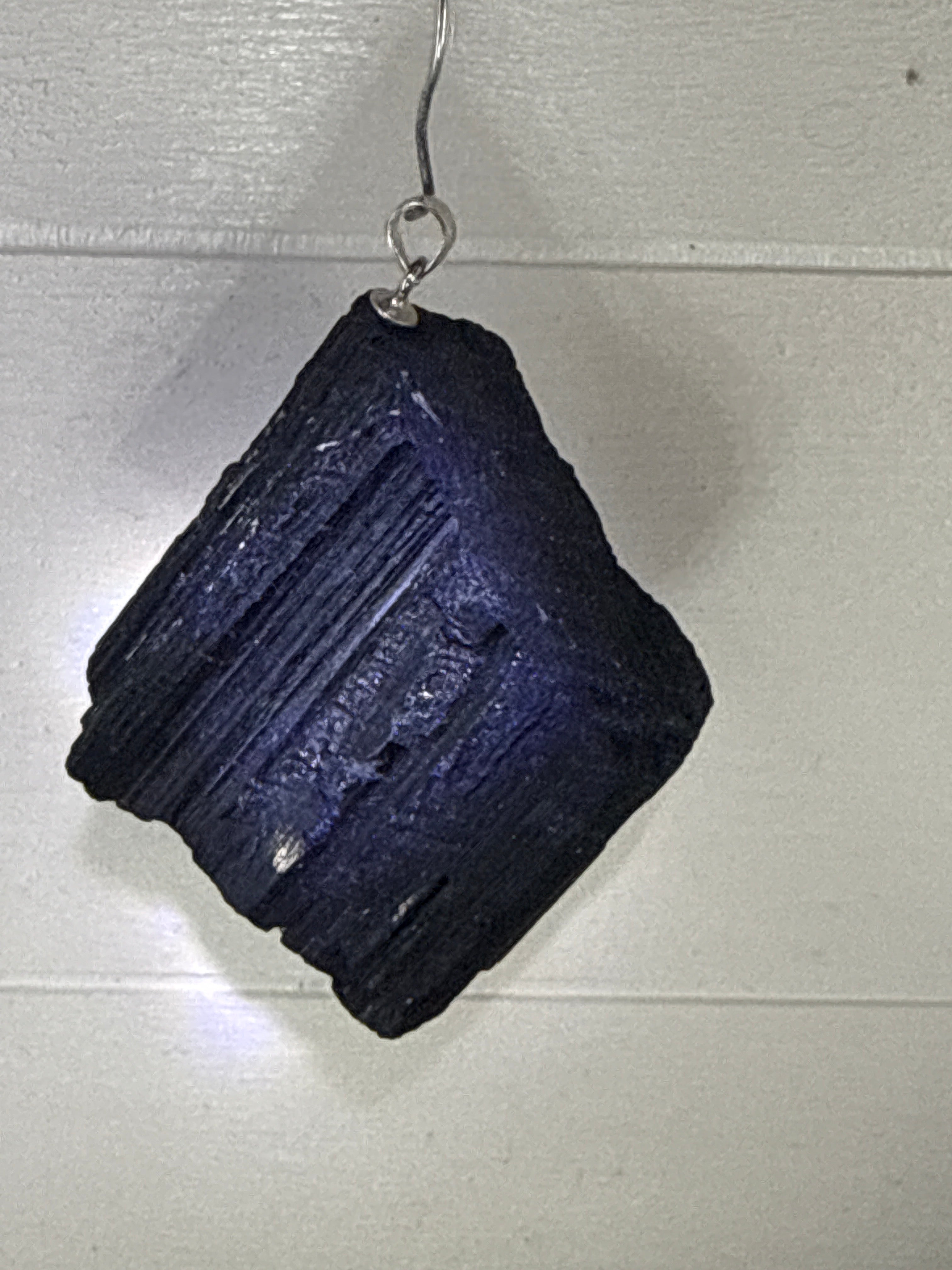 Raw Black Tourmaline Pendant