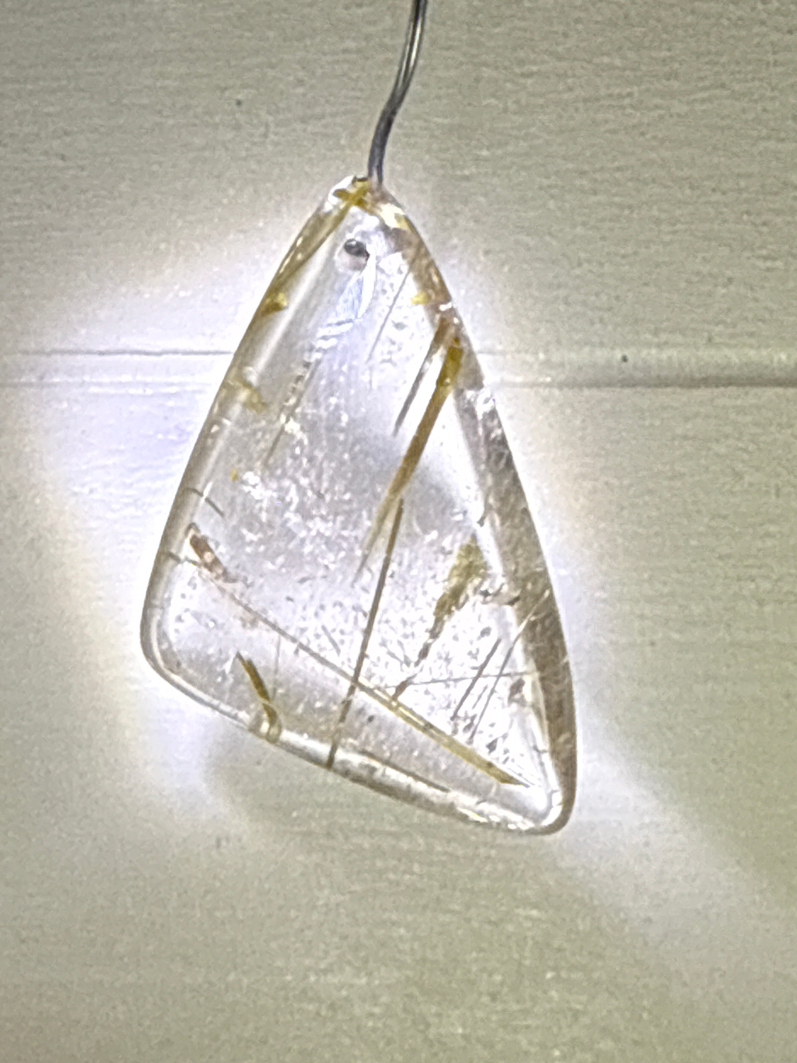 Gold Rutile Pendant