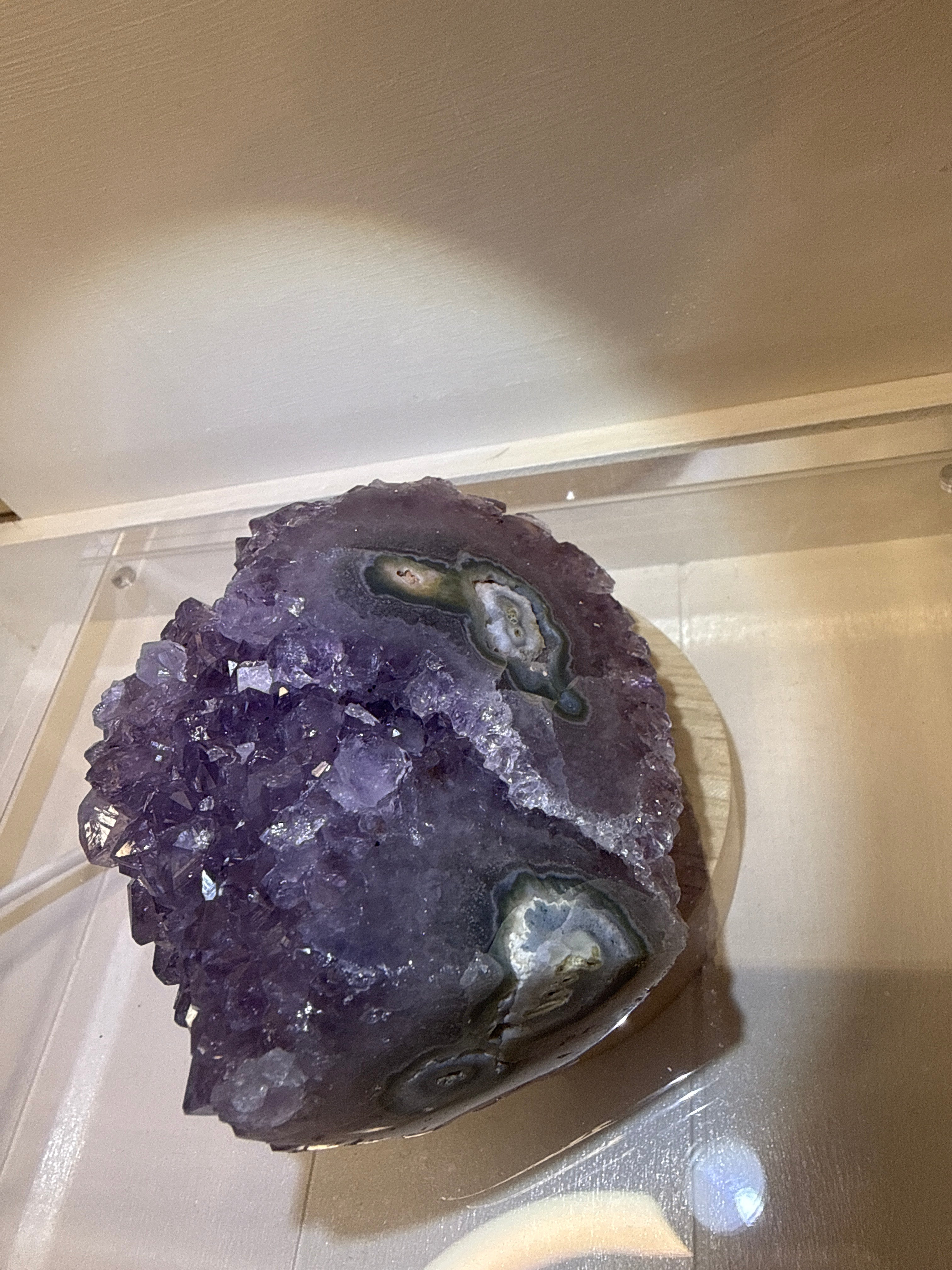 Amethyst with Stalactites