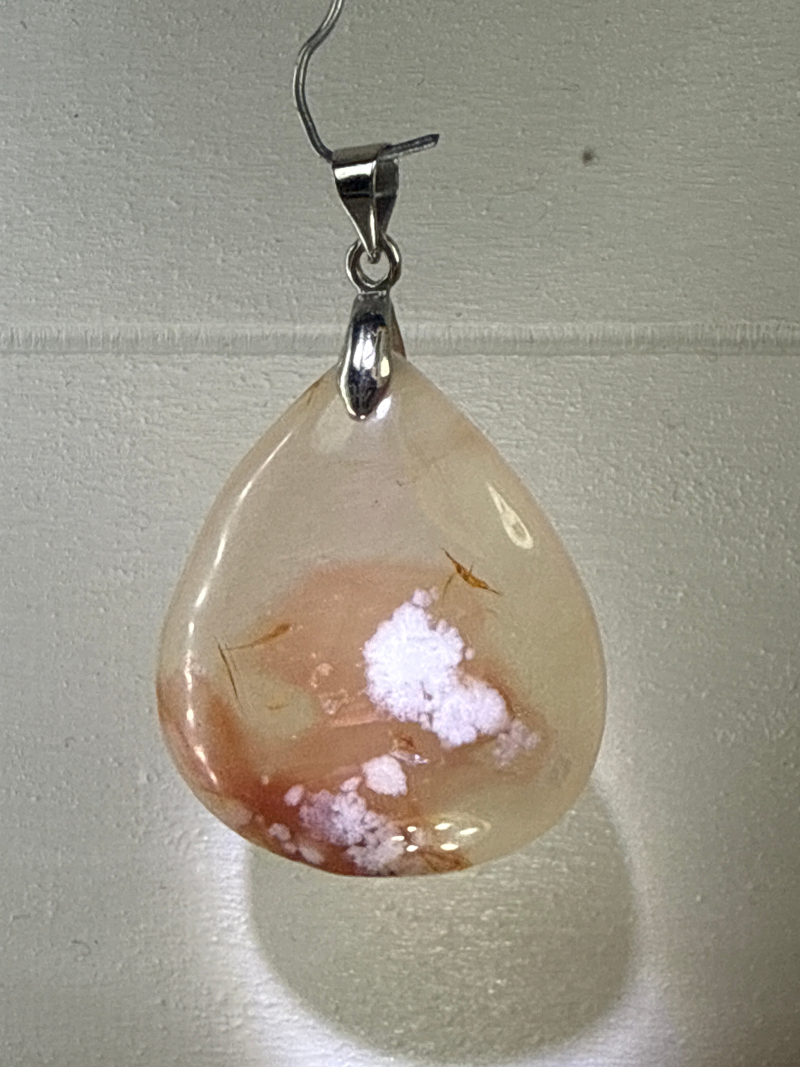 Flower Agate Pendant