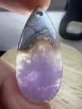Amethyst with Mexican Lace Agate Pendant