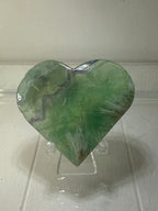 Feather Fluorite Heart