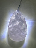 Faceted Rose Quartz Pendant