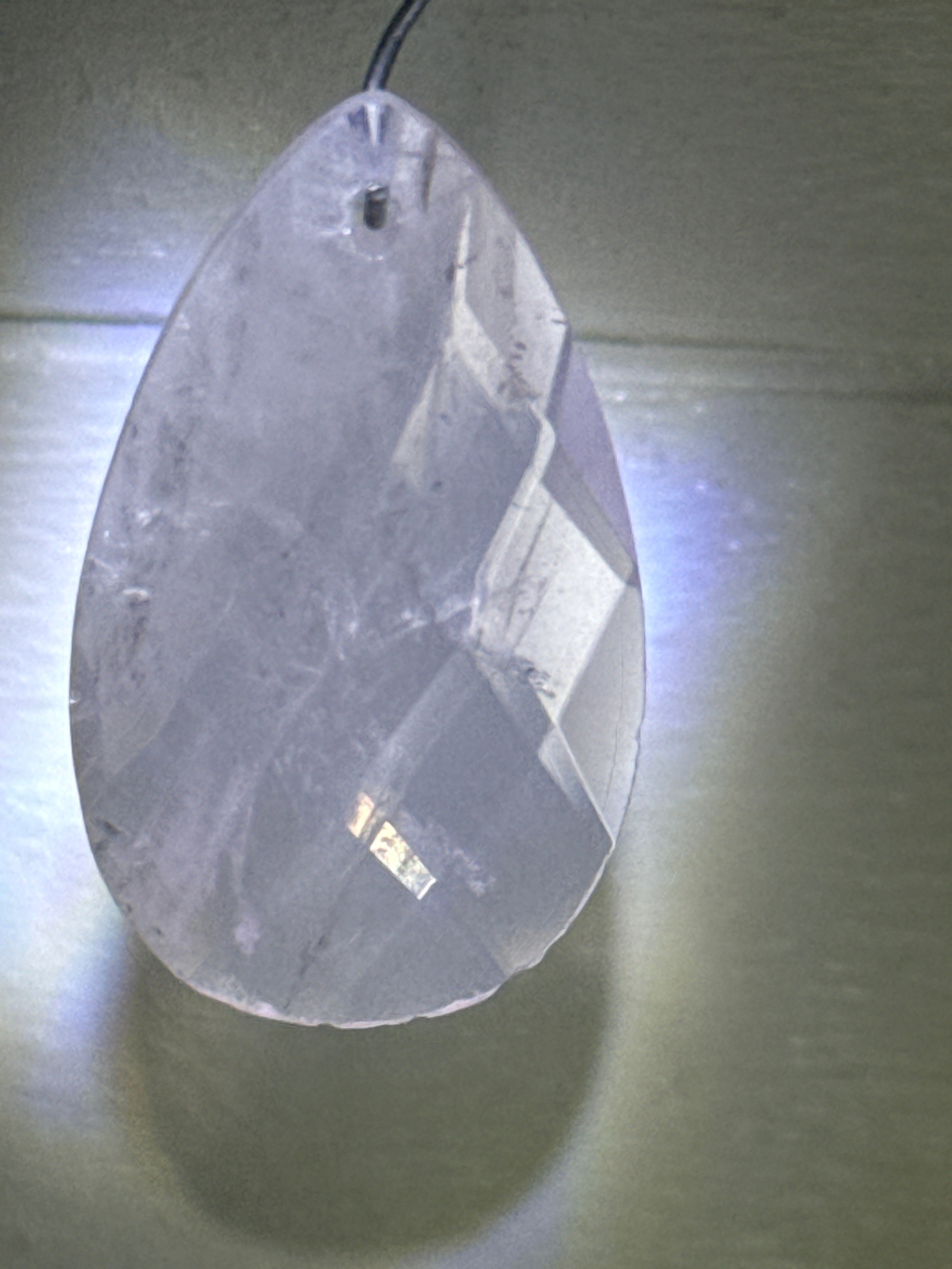 Faceted Rose Quartz Pendant