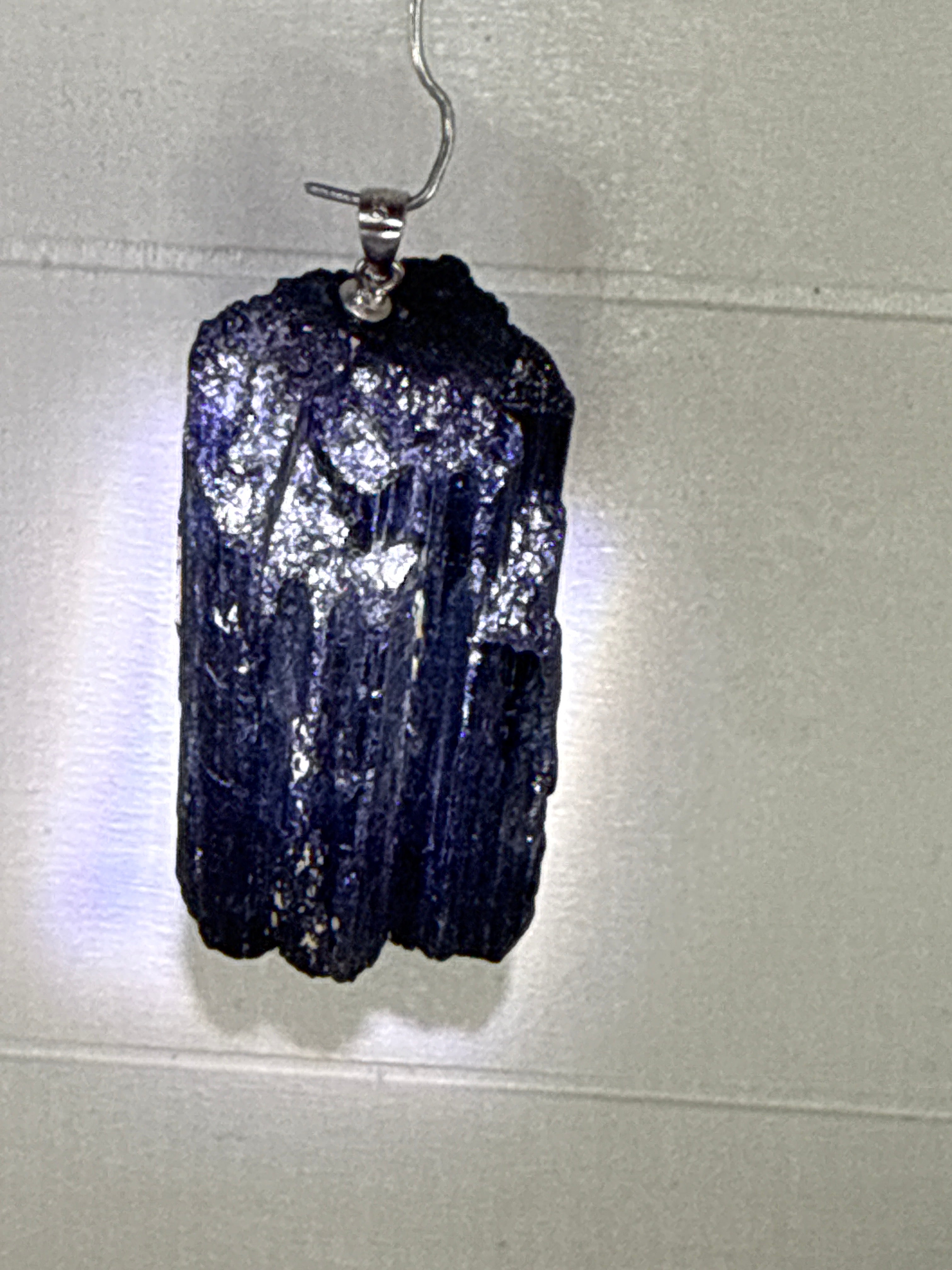 Raw Black Tourmaline Pendant