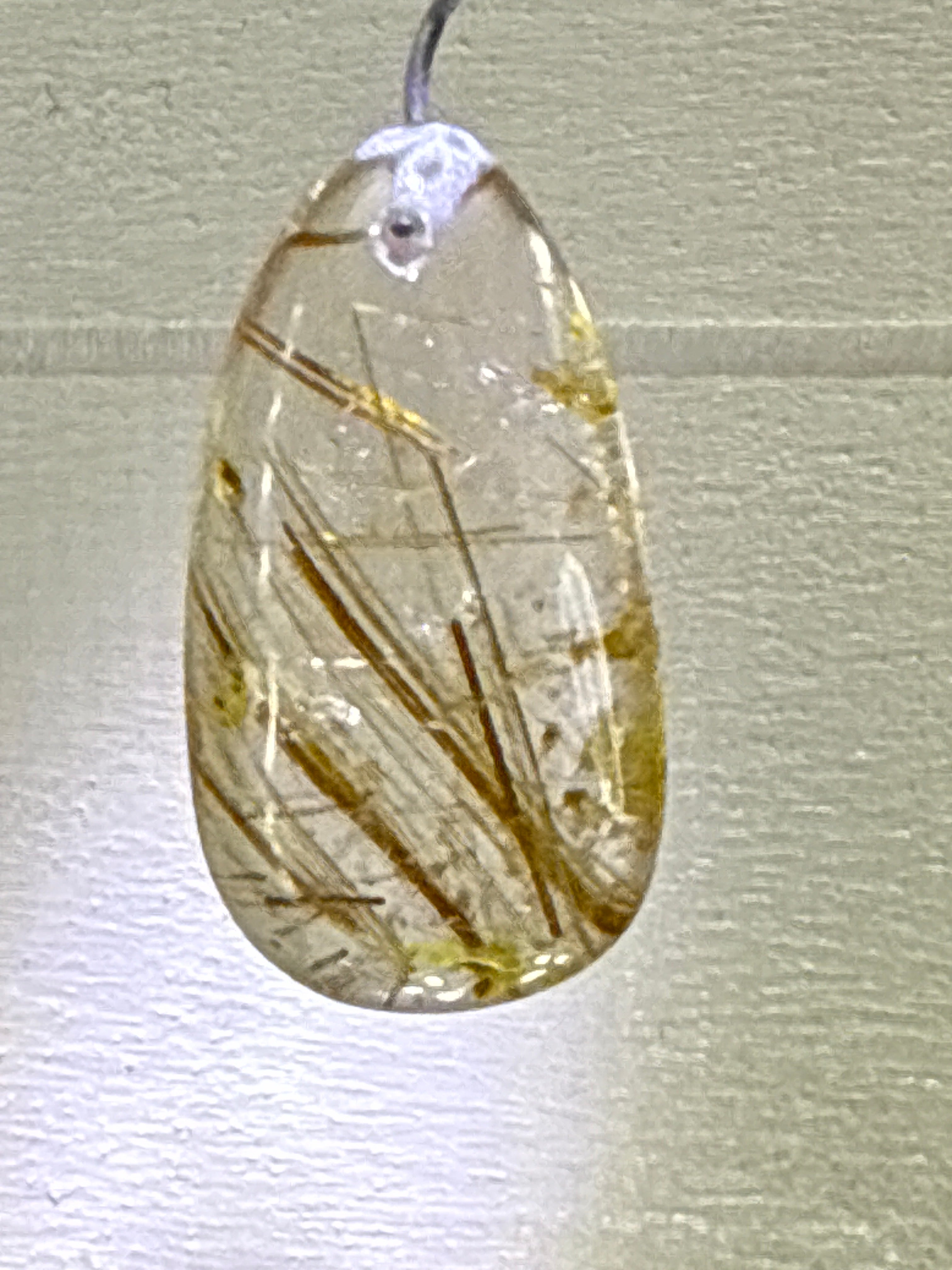 Gold Rutile Pendant