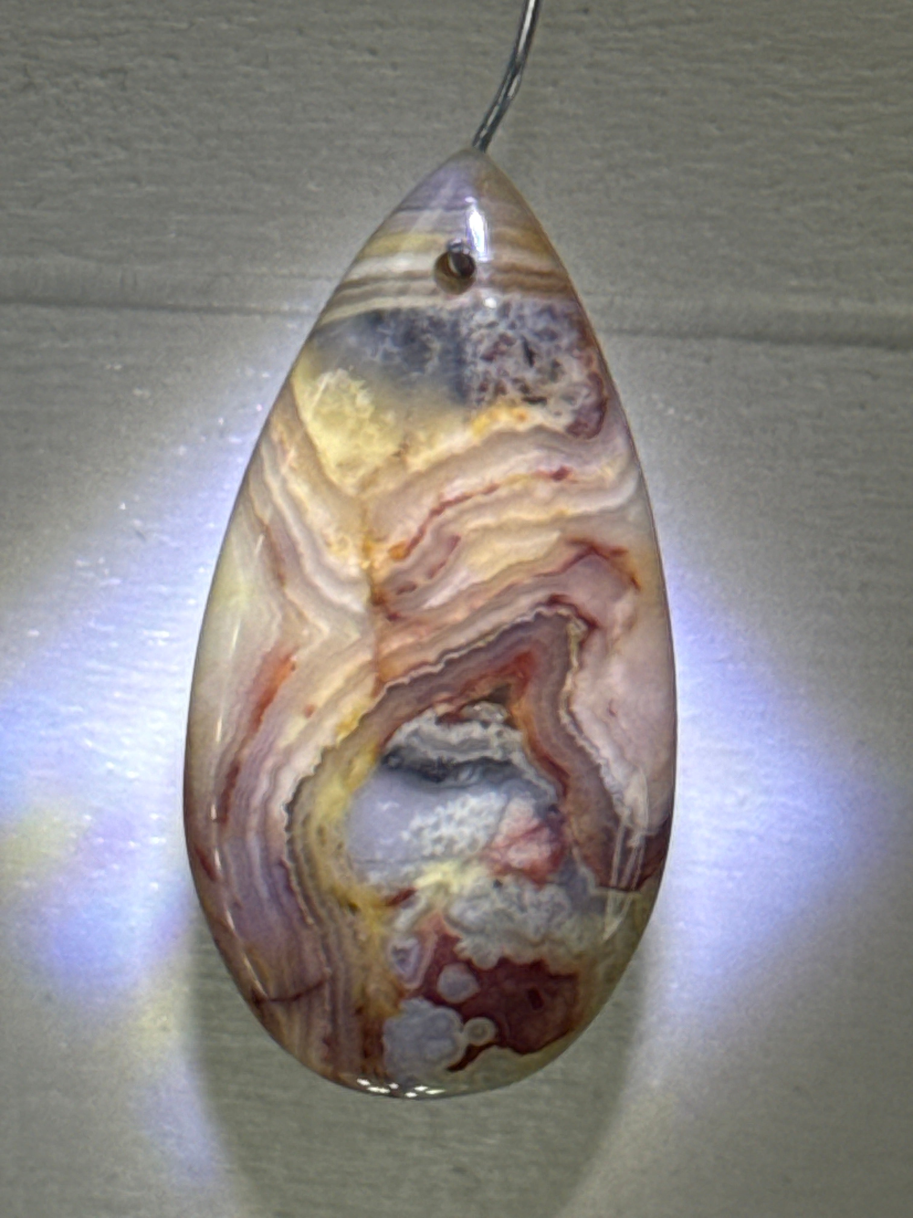 Crazy Lace Agate Pendant