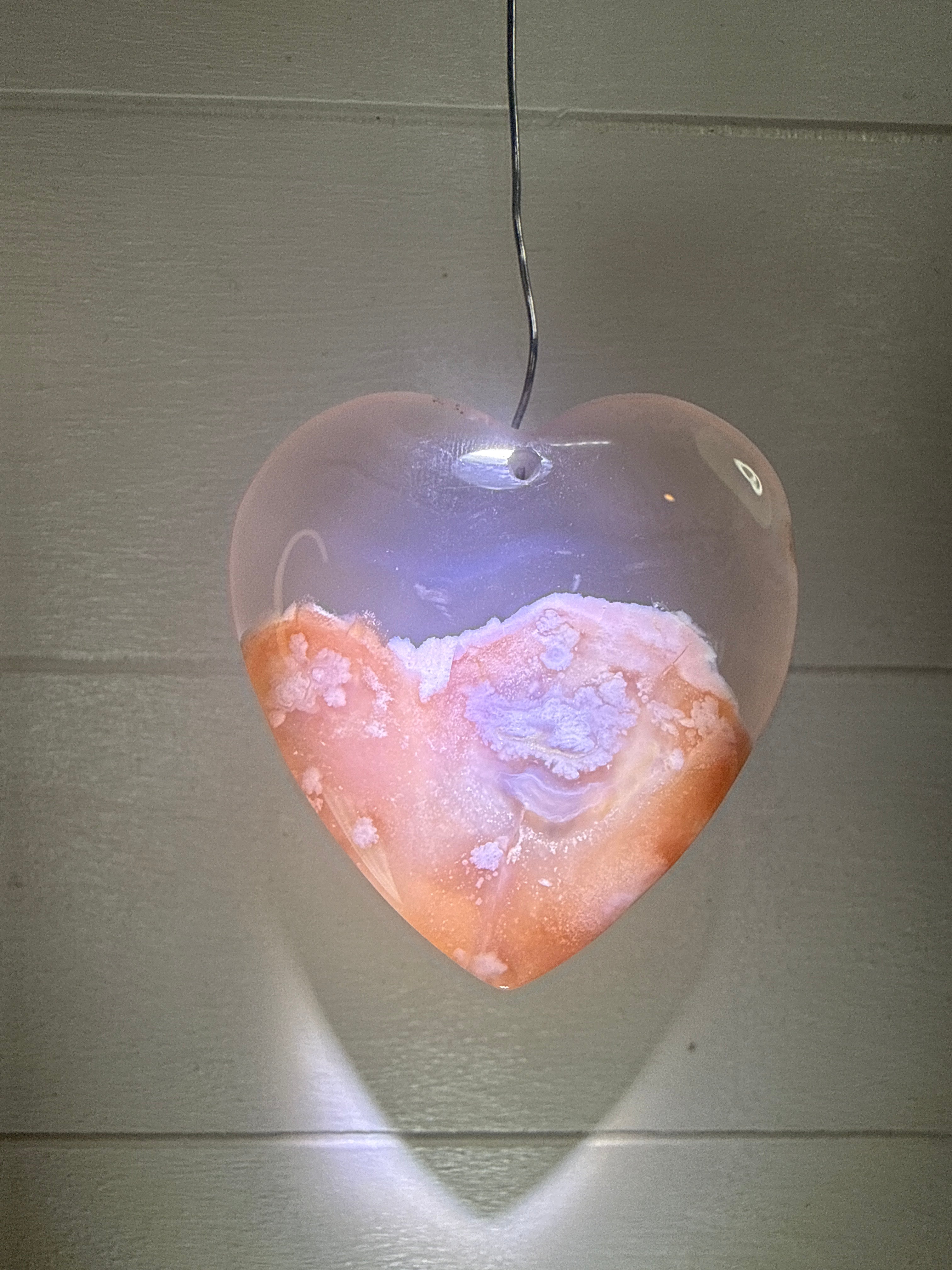 Flower Agate Pendant