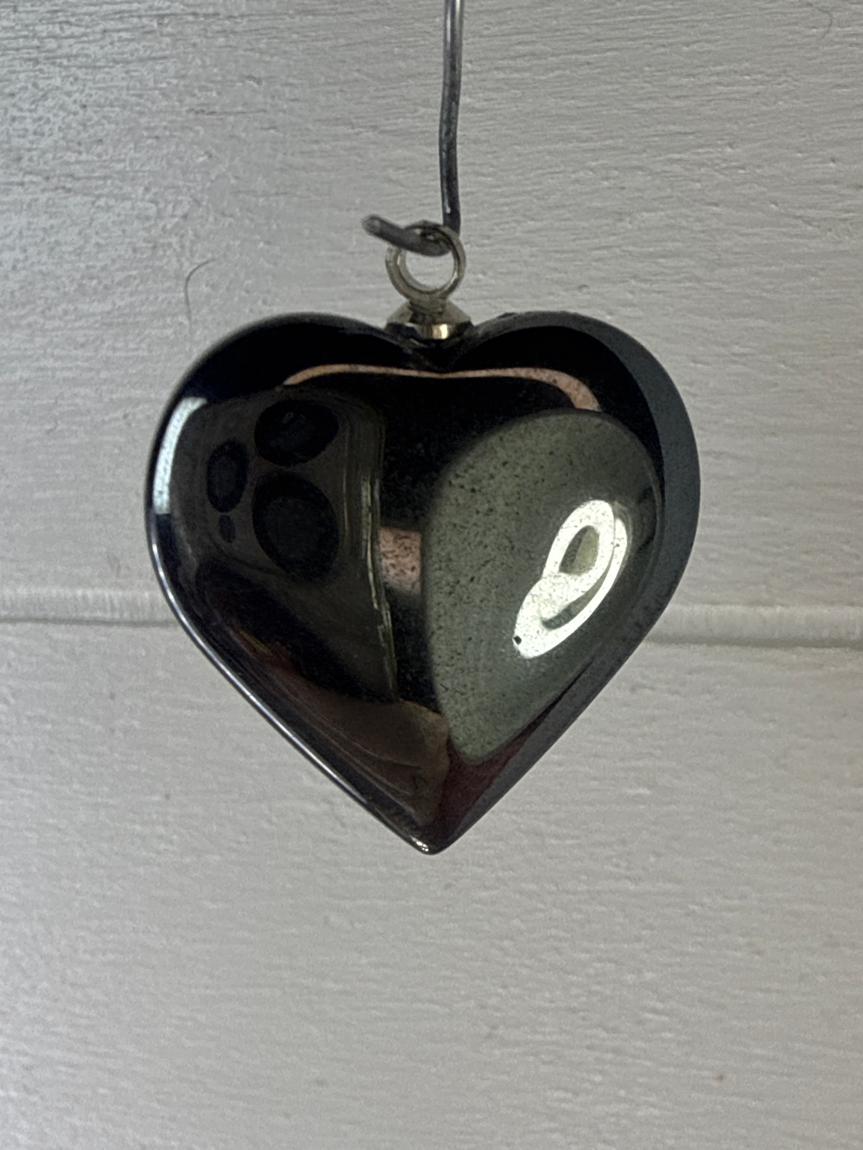 Hematite Heart Pendant