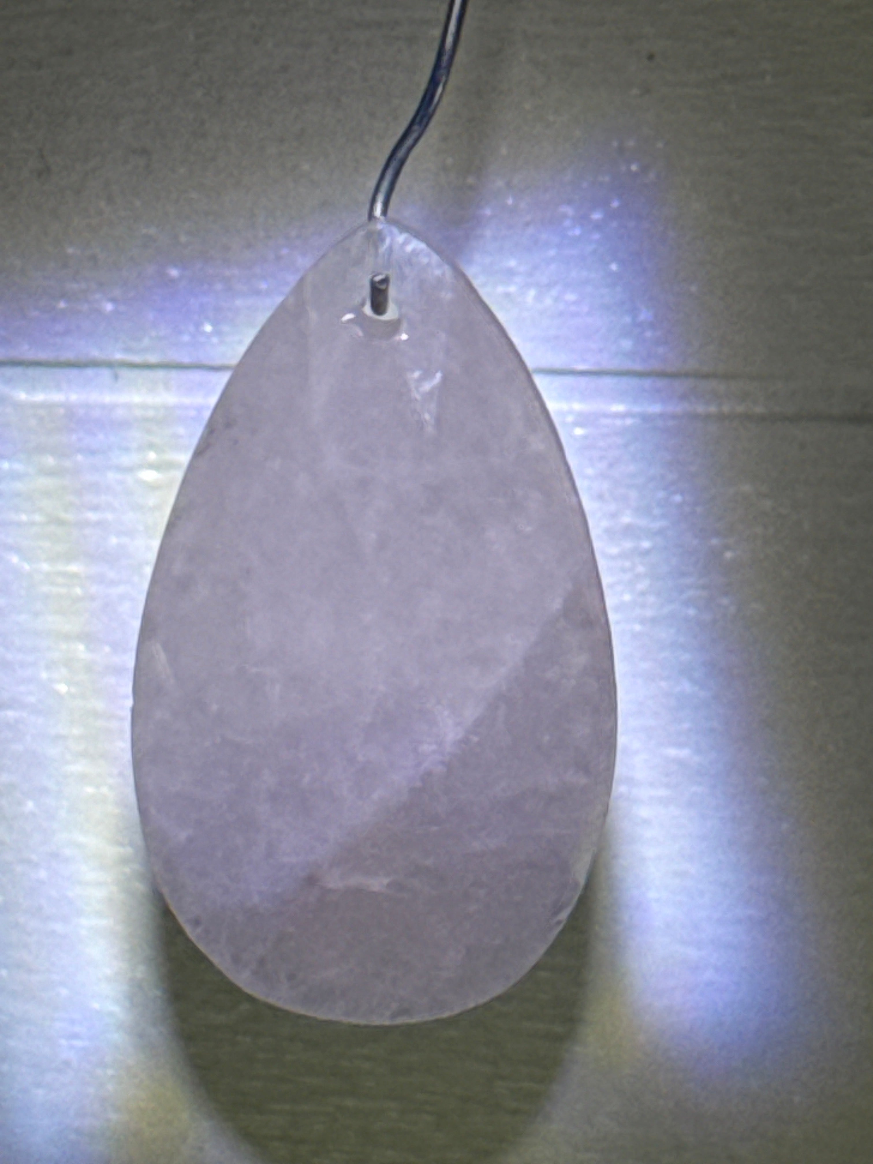 Faceted Rose Quartz Pendant