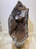 Red Rainbow Druzy Amethyst with Calcite