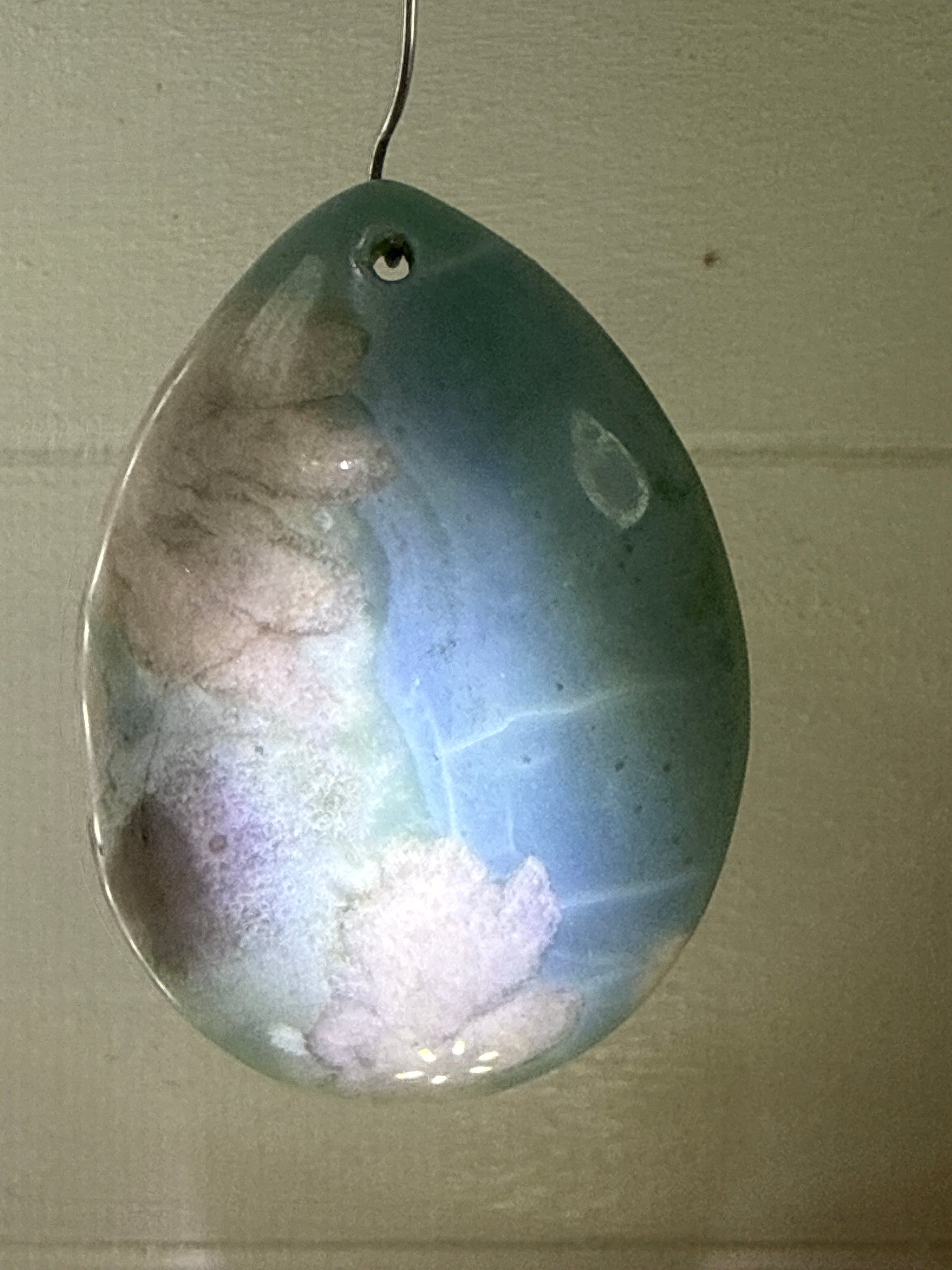 Flower Agate Pendant