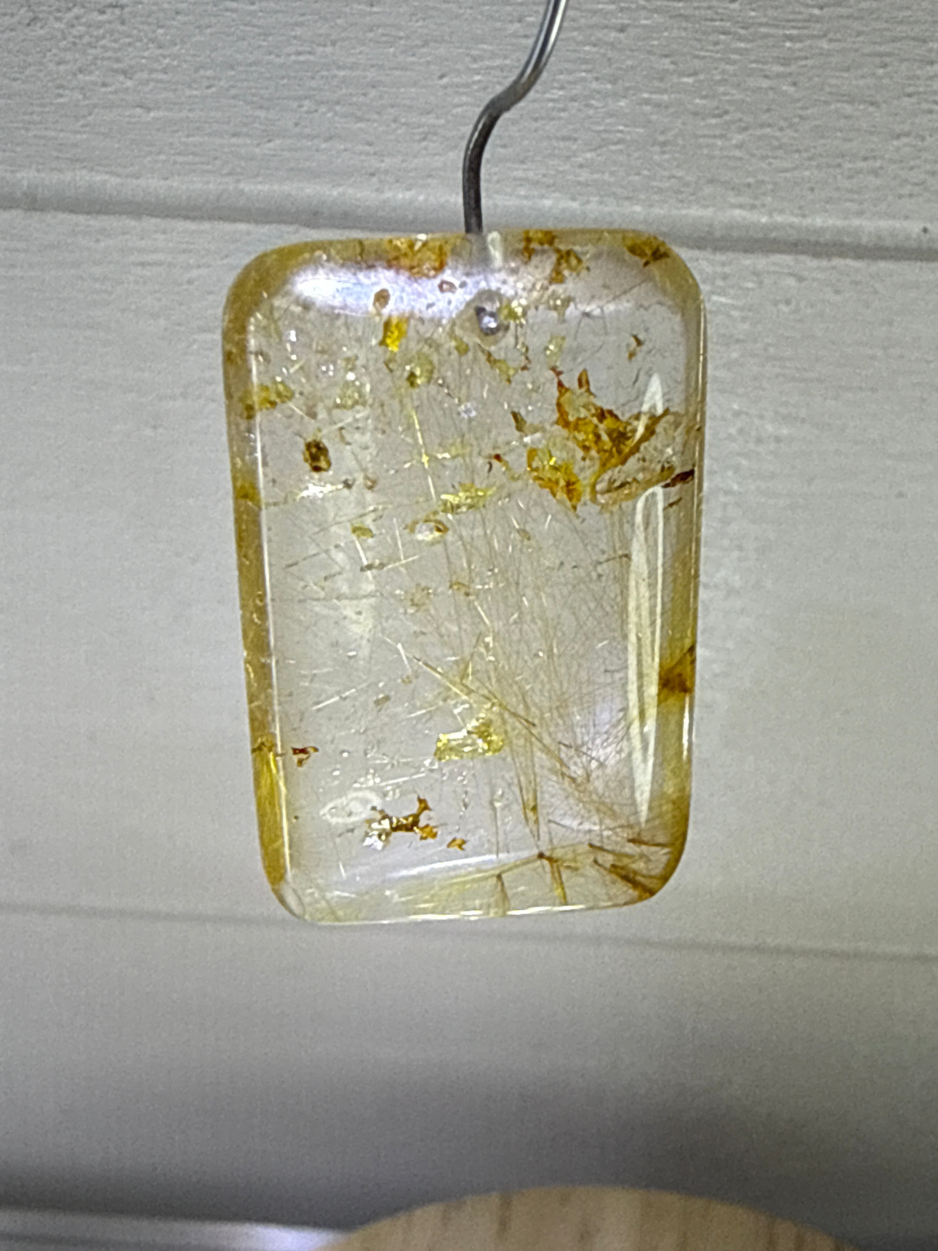 Gold Rutile Pendant