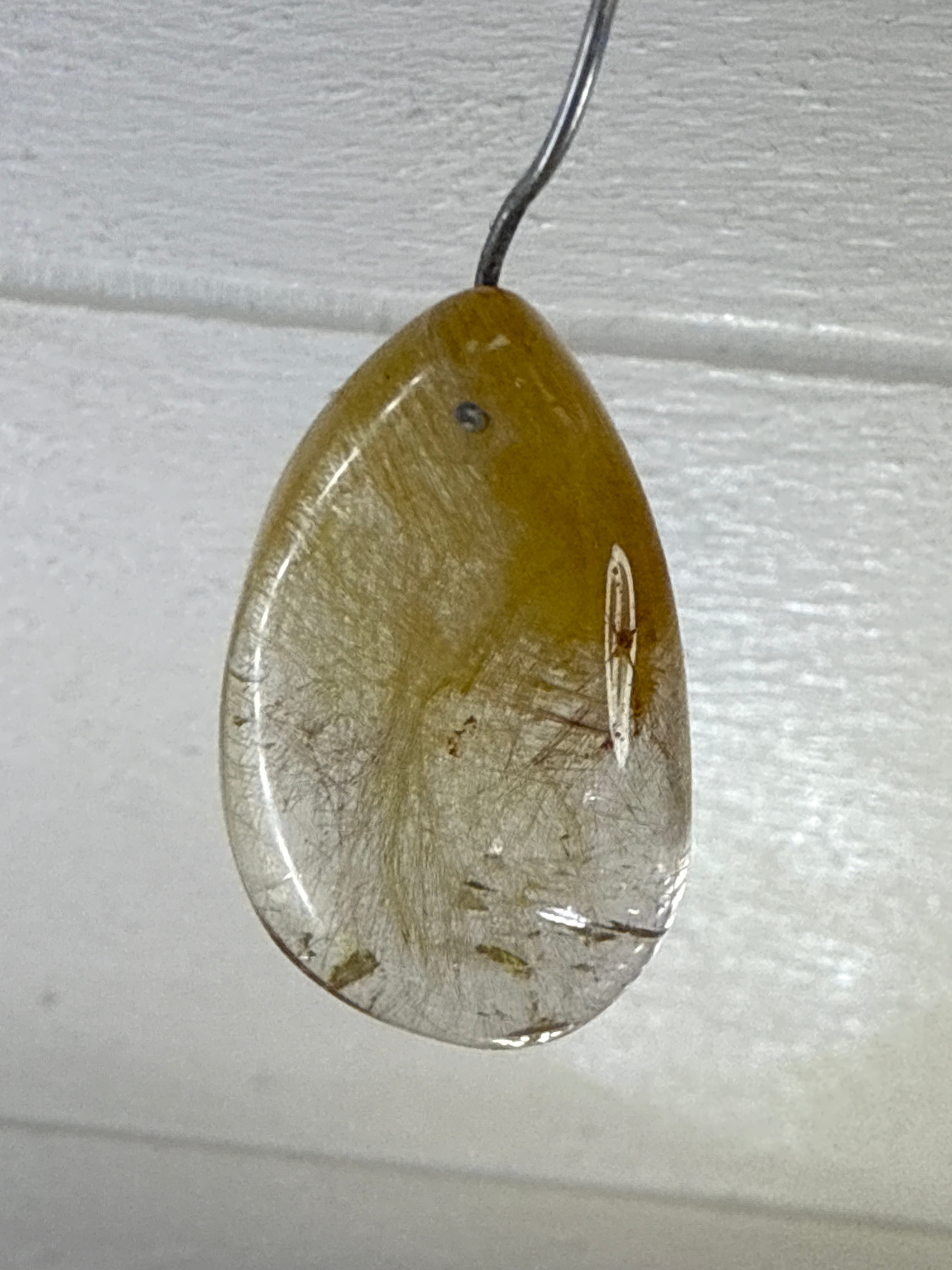 Gold Rutile Pendant