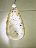 Gold & Copper Rutile with Hematite Pendant